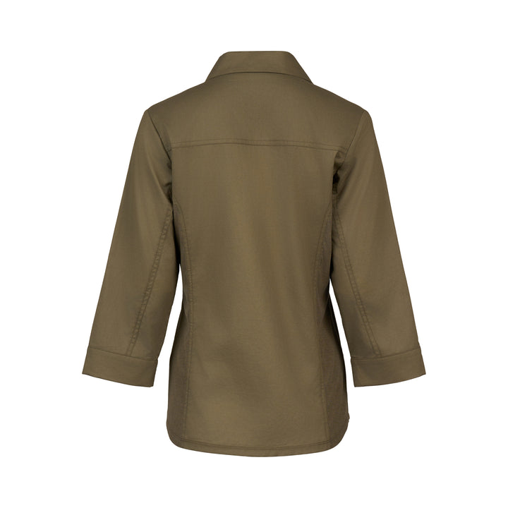 4032 Button Up Shirt - Olive - Vassalli