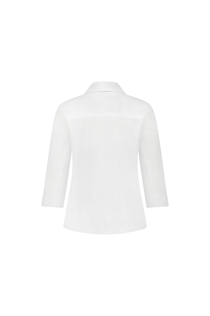 4032 Button Up Shirt - White - Vassalli