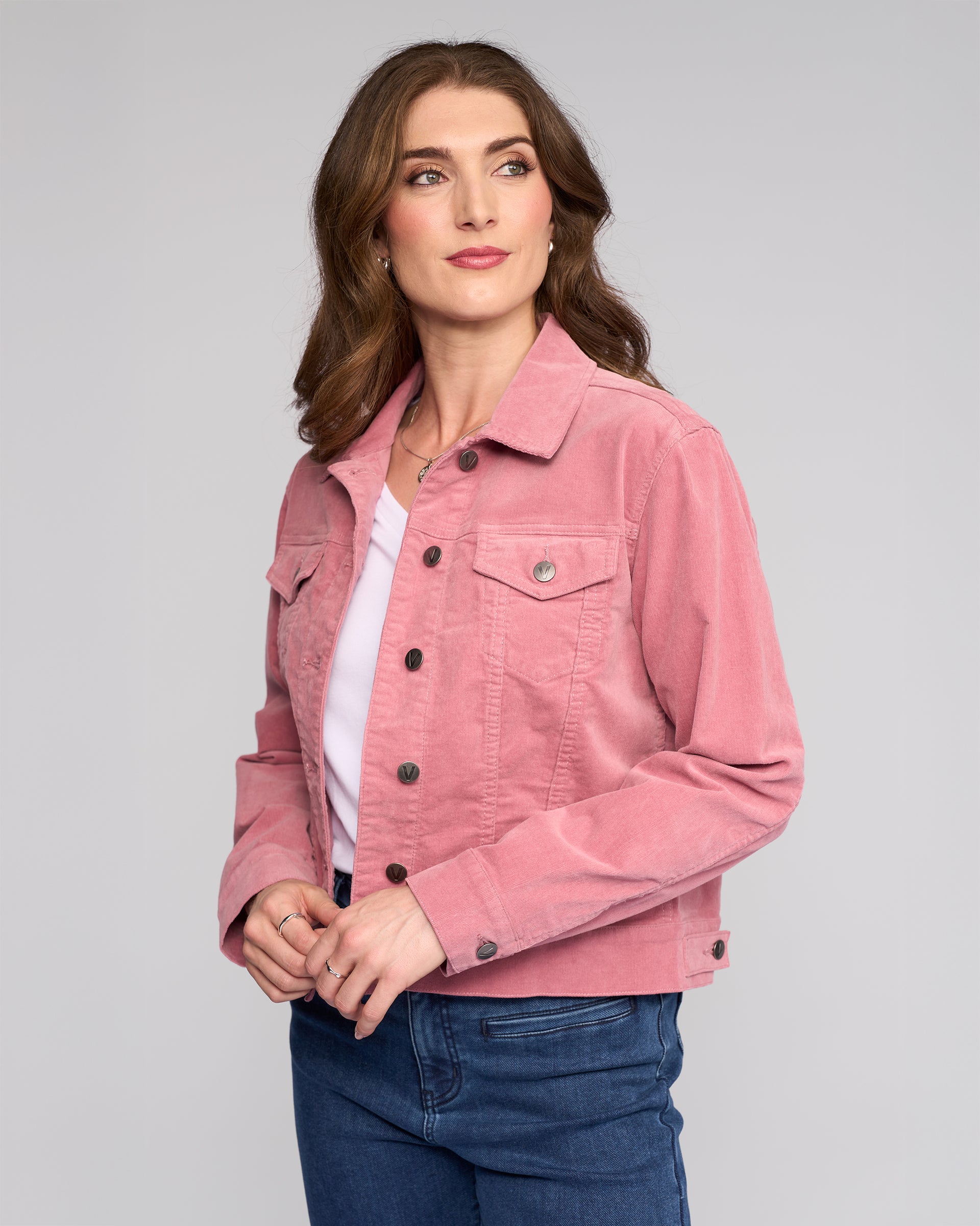 Core Cord Jacket - Dusky Pink