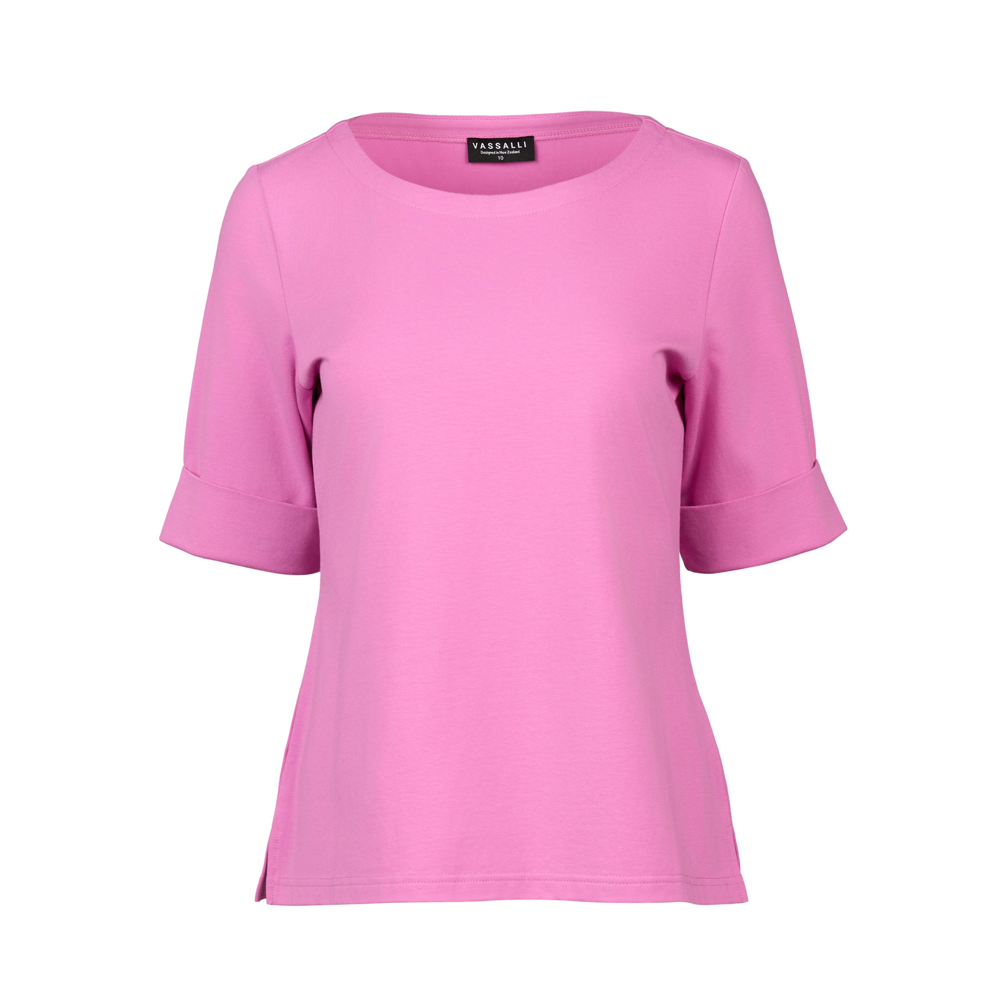 4262 Boat Neck Top - Orchid - Vassalli