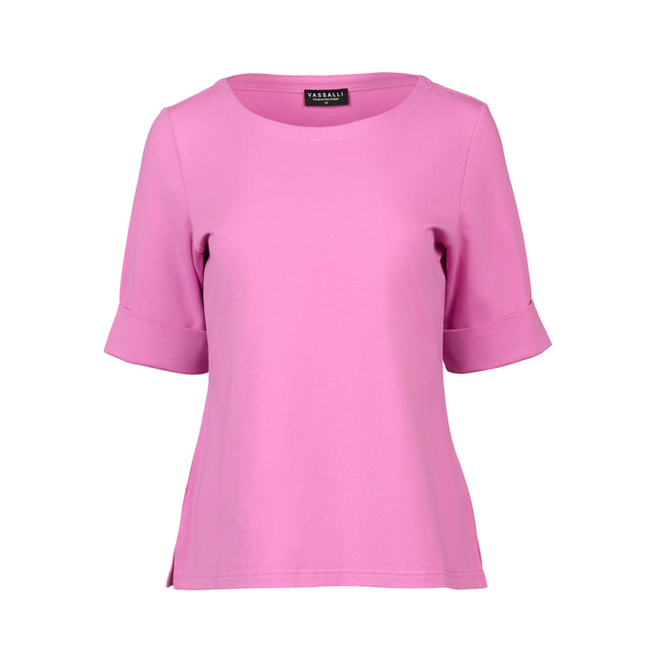 4262 Boat Neck Top - Orchid - Vassalli
