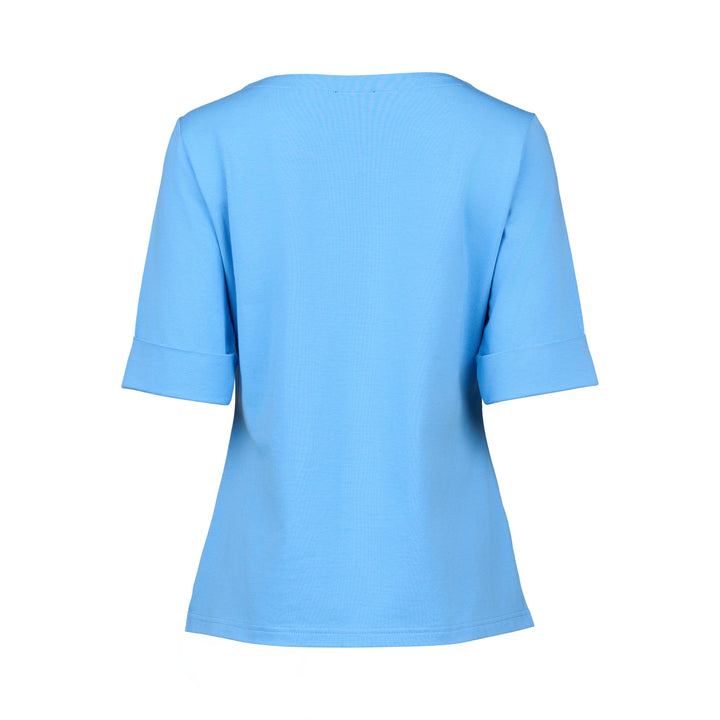 4262 Boat Neck Top - Sky - Vassalli