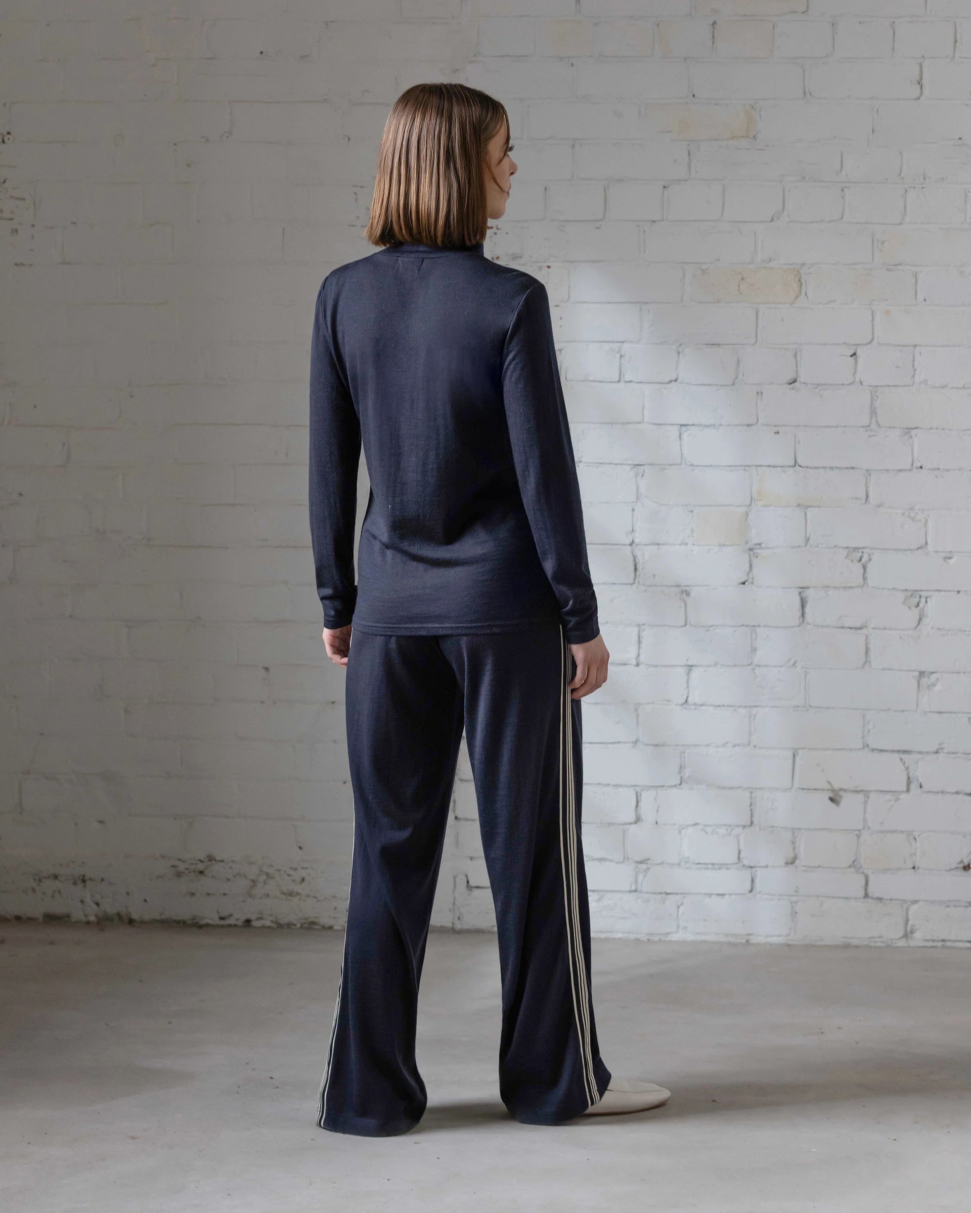 Riley Merino Polo - Midnight