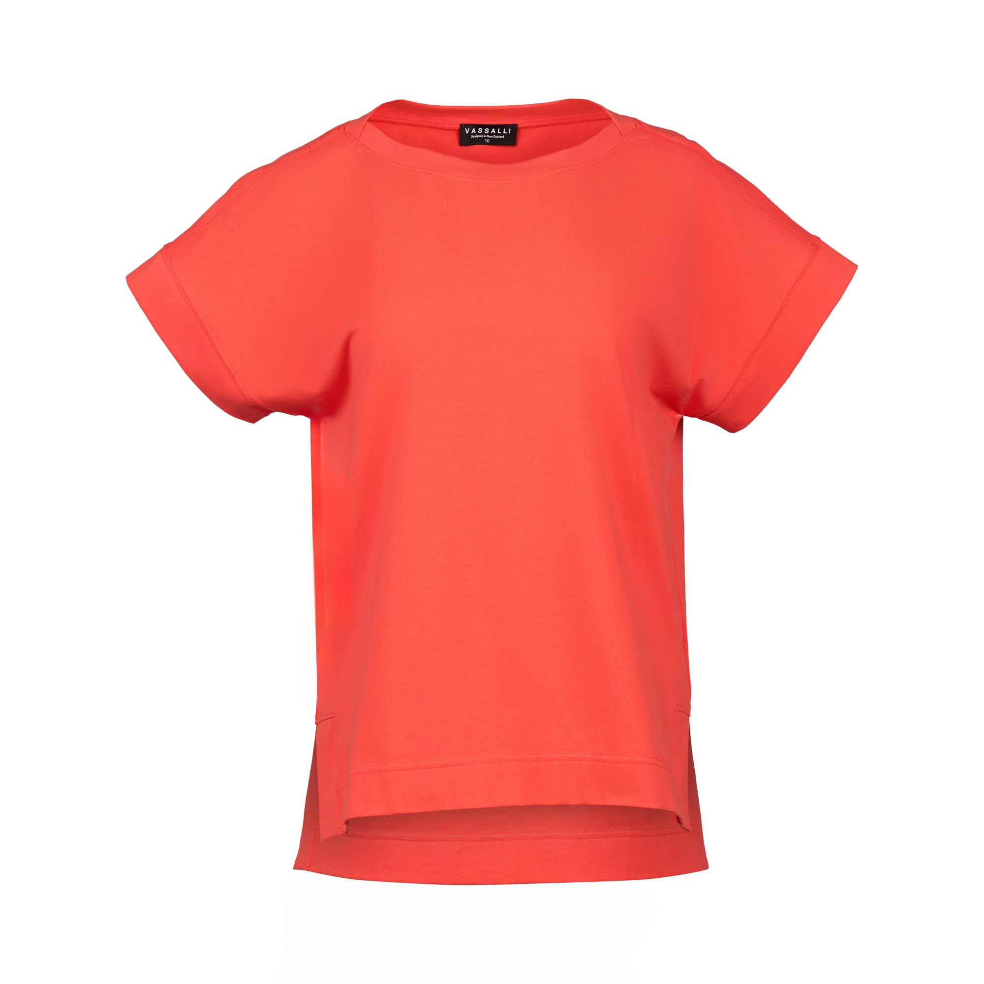 4363 Drop Sleeve Top - Aperol - Vassalli