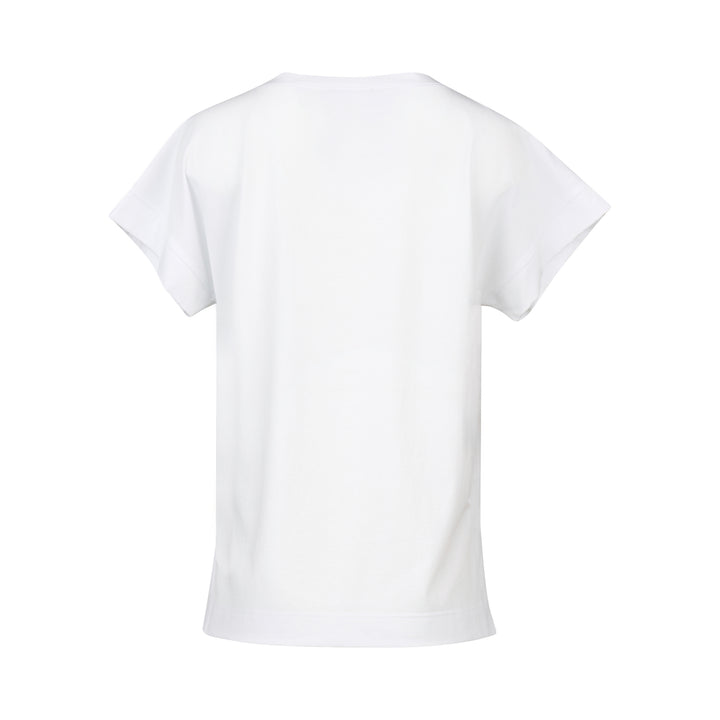 4363 Drop Sleeve Top - White - Vassalli