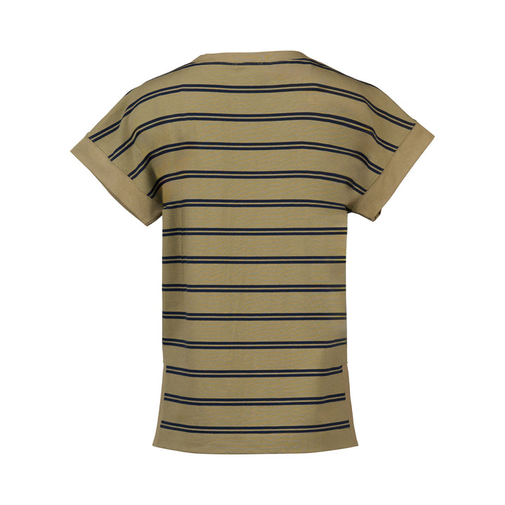 4363S Drop Sleeve Top - Sage Stripe - Vassalli