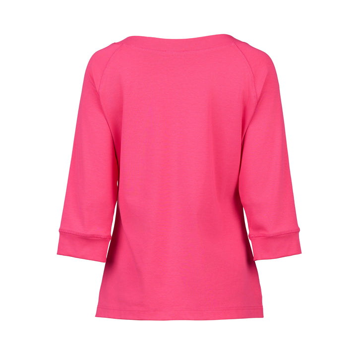 4381 Boat Neck Top - Fuchsia - Vassalli