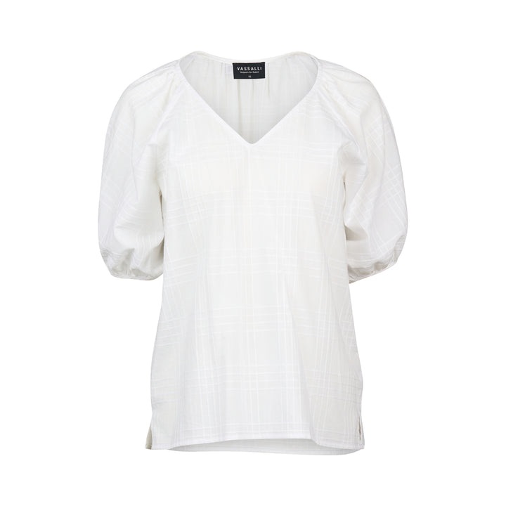 4454 Top - White Check - Vassalli