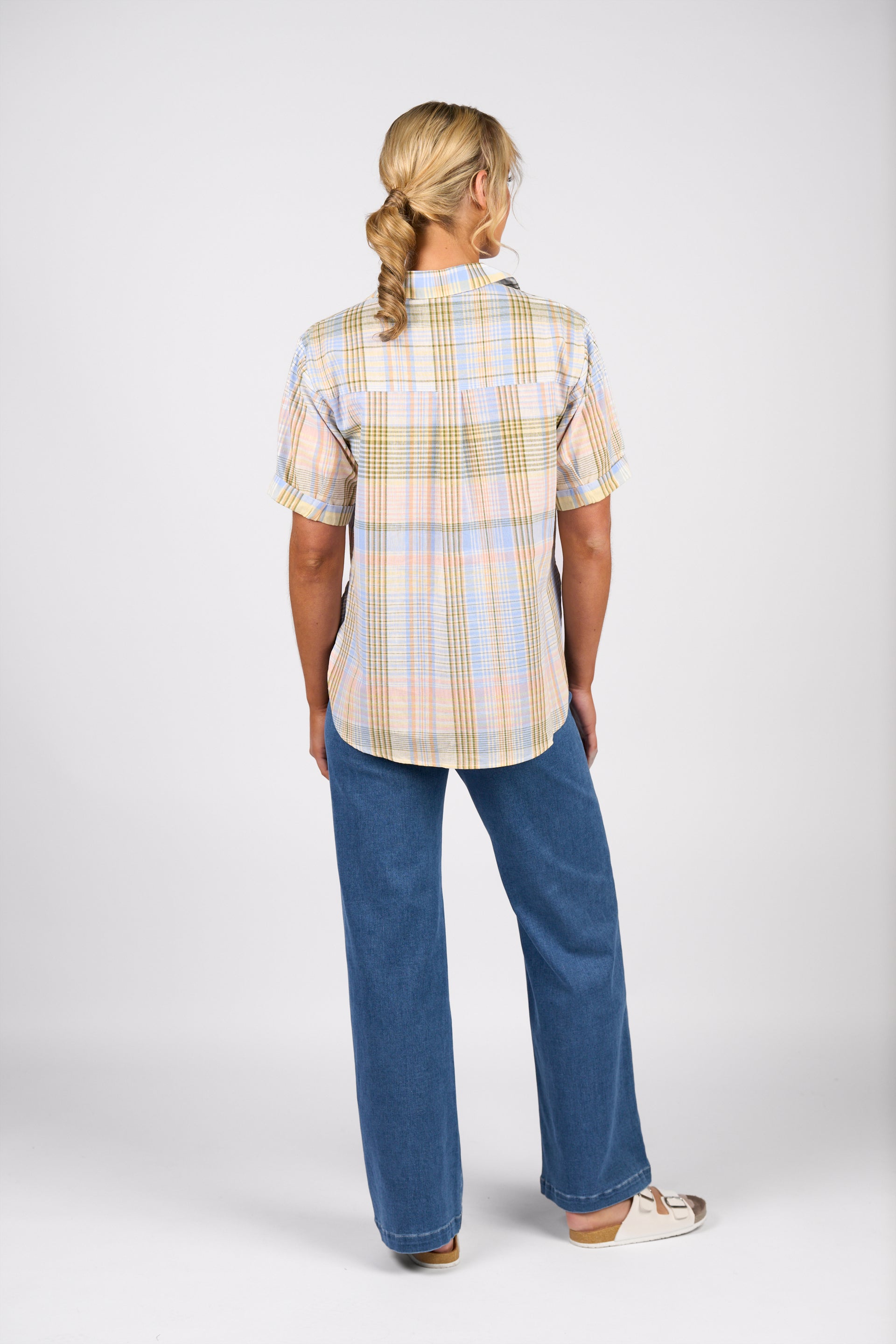 4463 Shirt - Blue Check - Vassalli