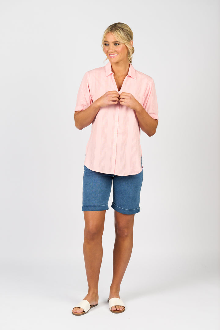 Shirt - Pink Stripe