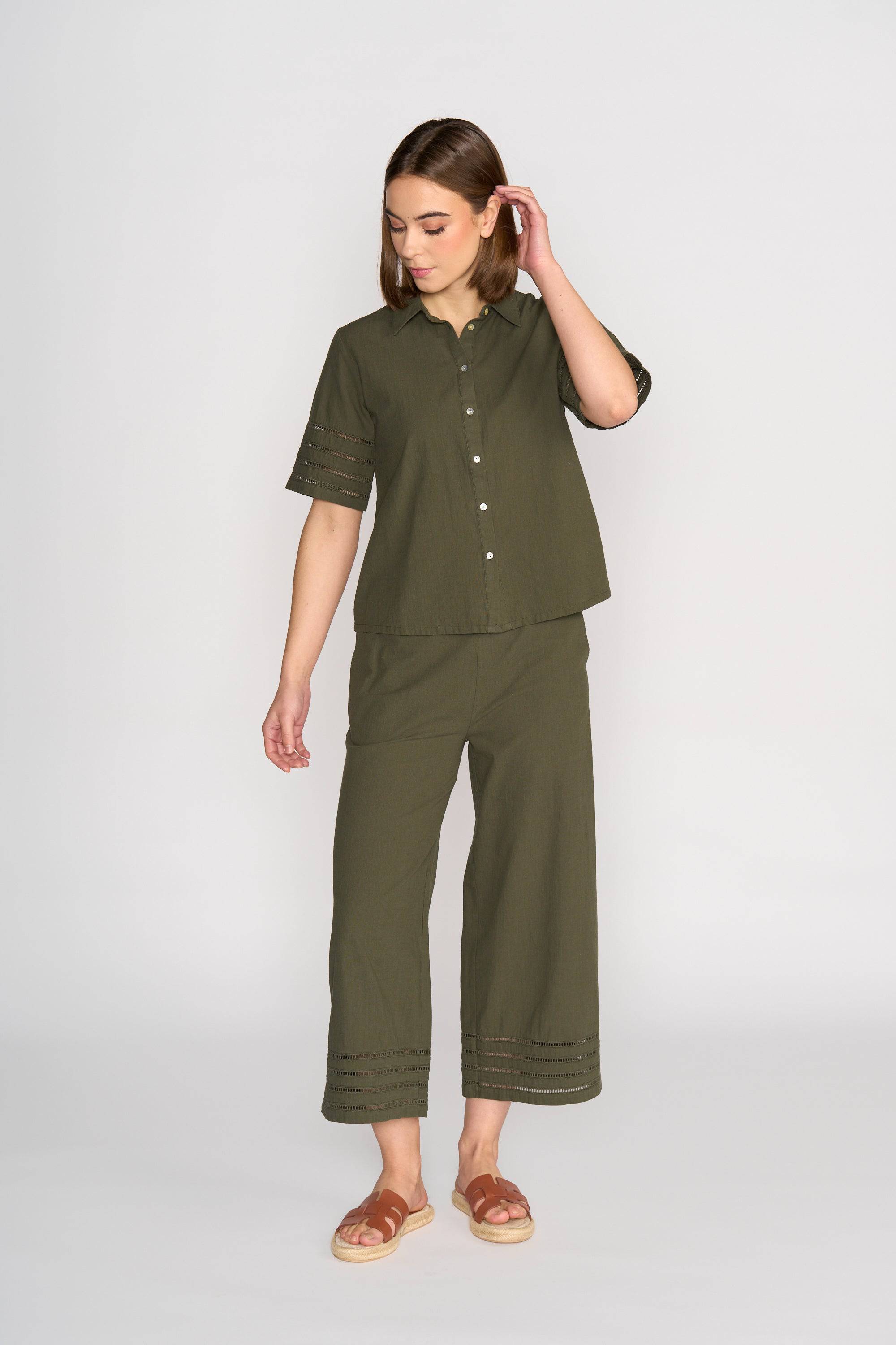 Button Up Shirt - Olive