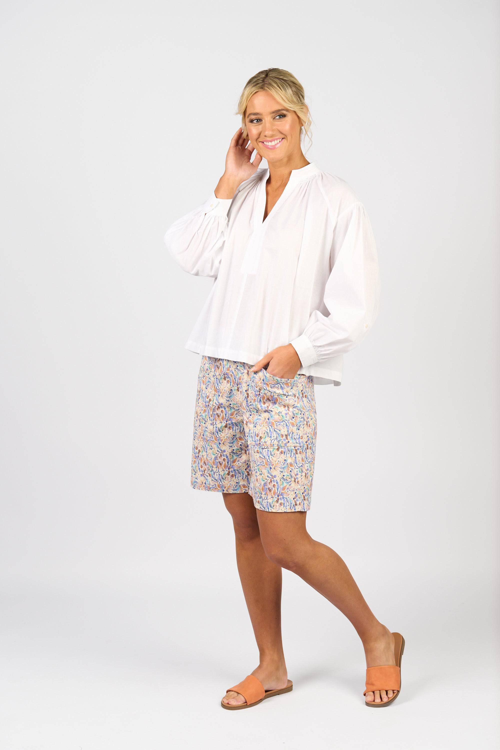 Placket Shirt - White