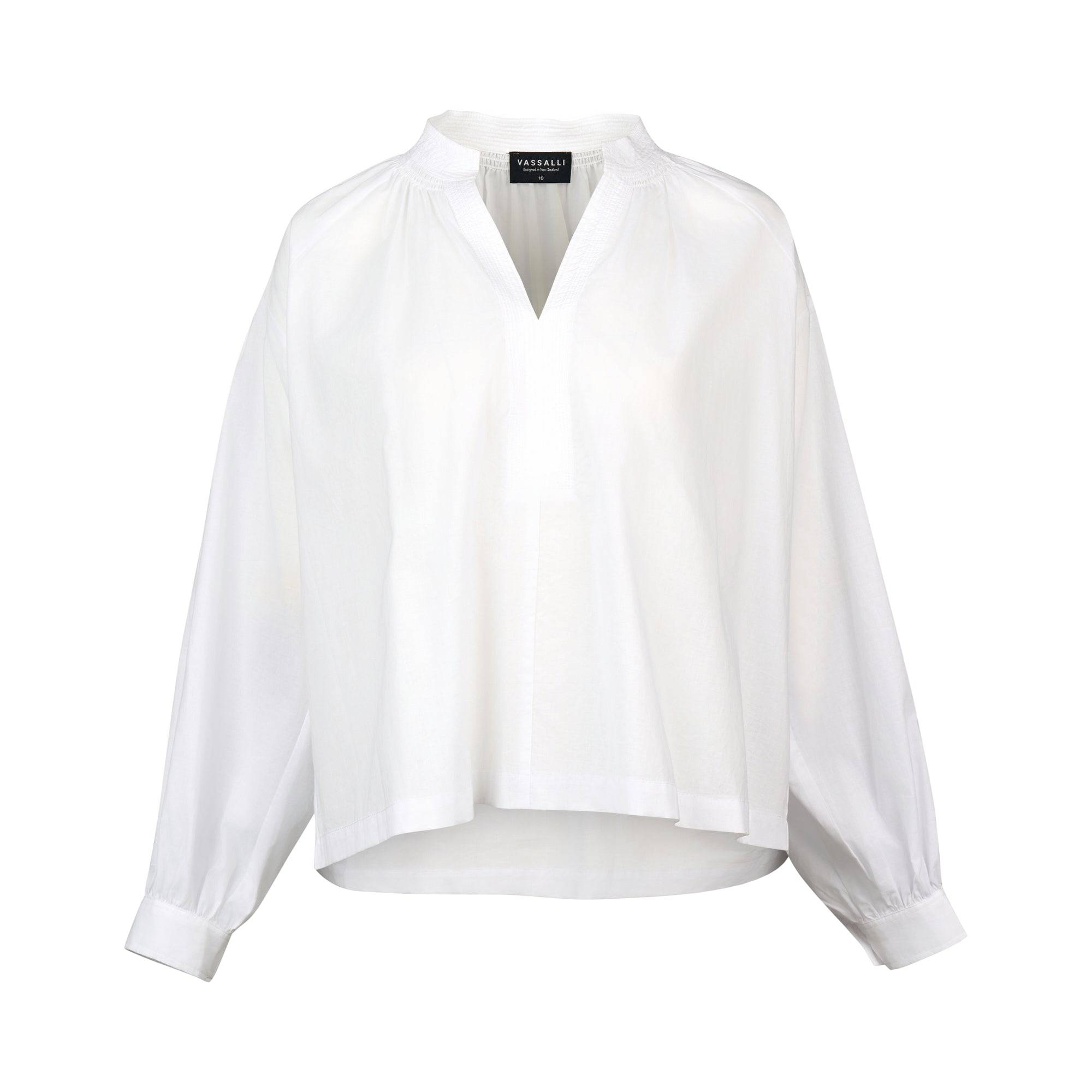 Placket Shirt - White