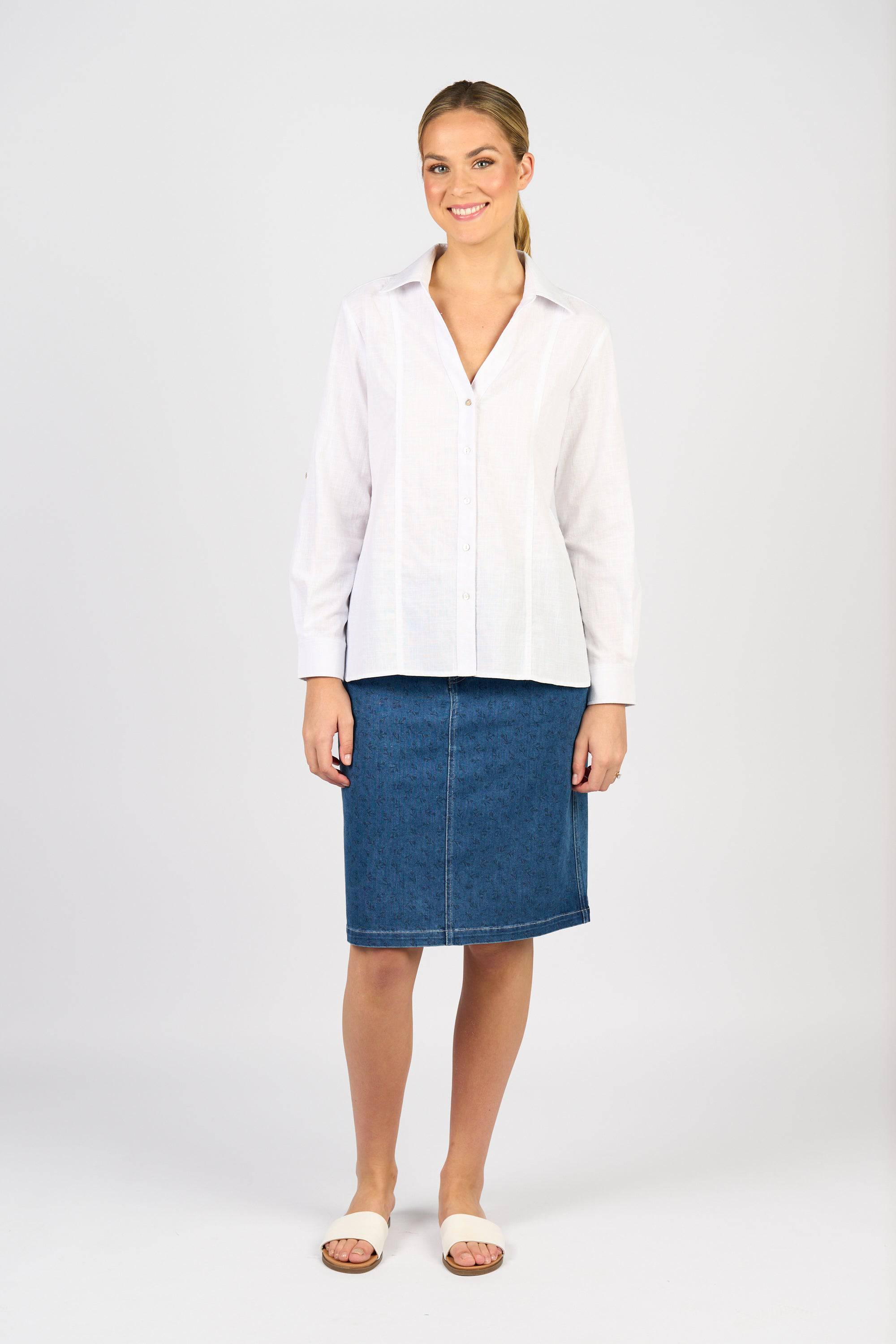 Button Up Shirt - White