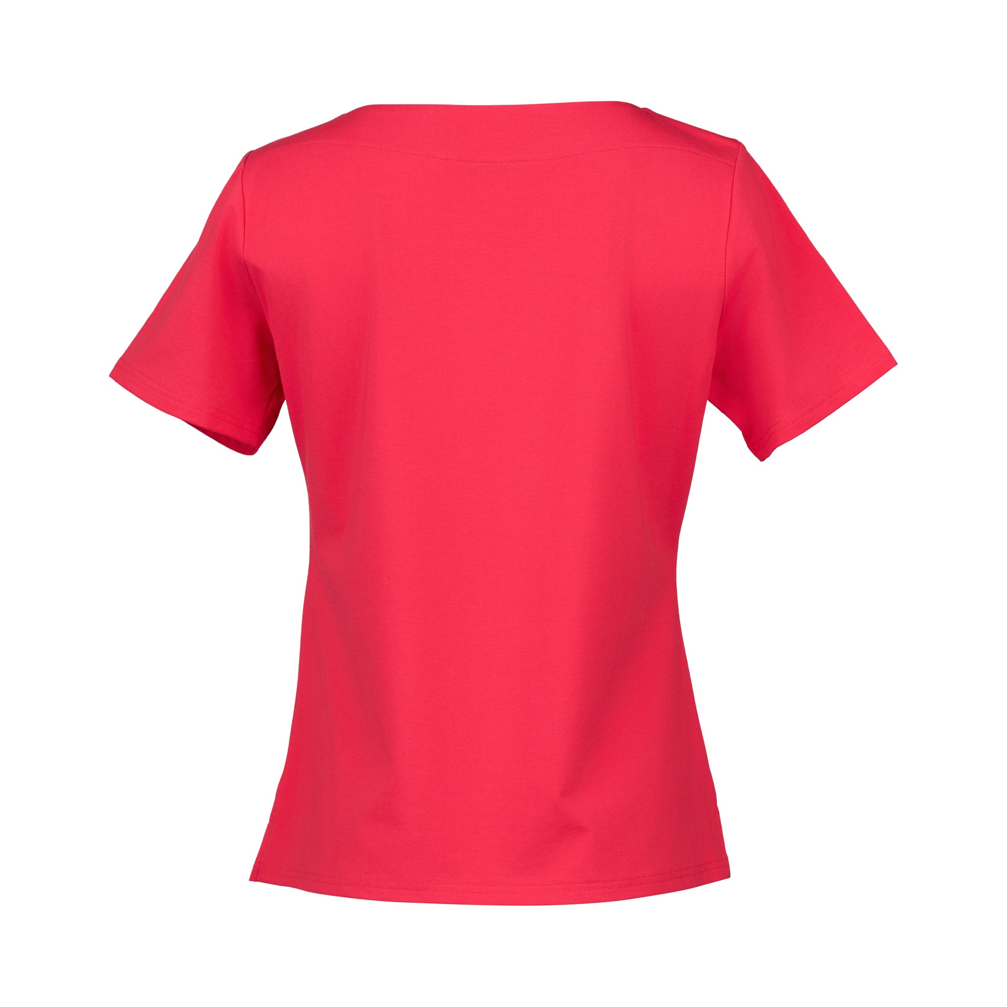 4489 Boat Neck Top - Cherry - Vassalli