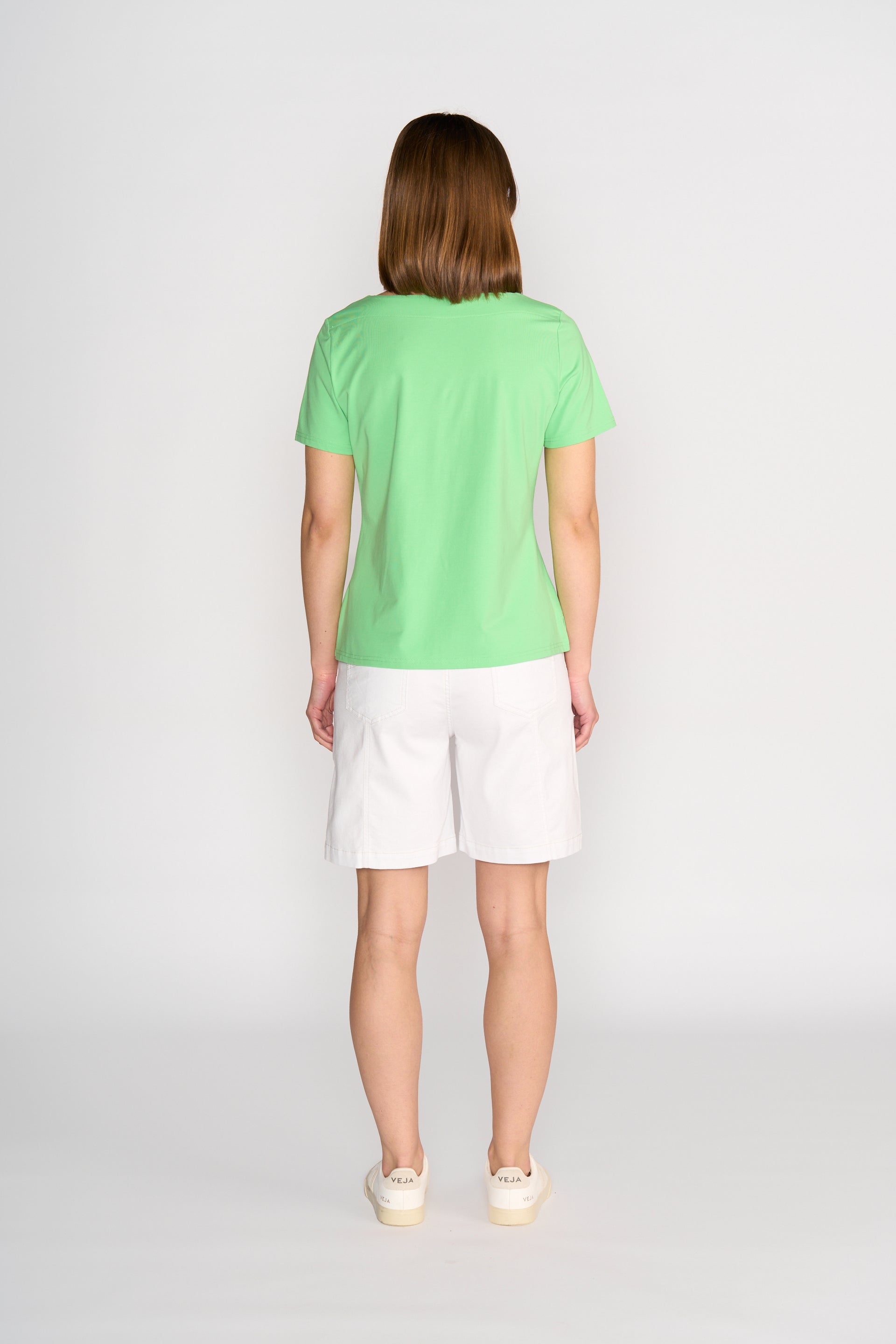 4489 Boat Neck Top - Clover - Vassalli