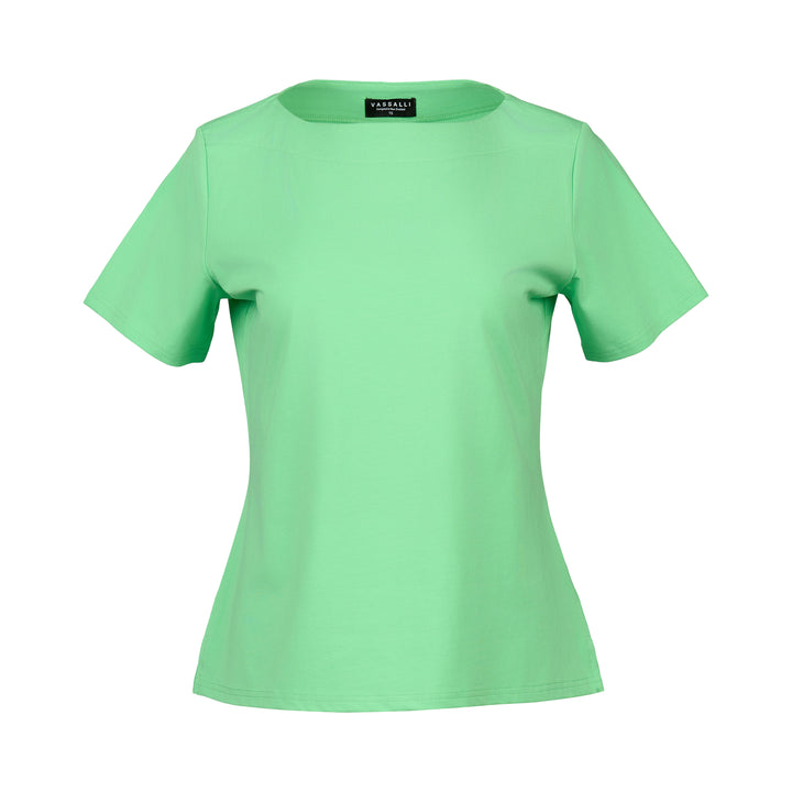 4489 Boat Neck Top - Clover - Vassalli