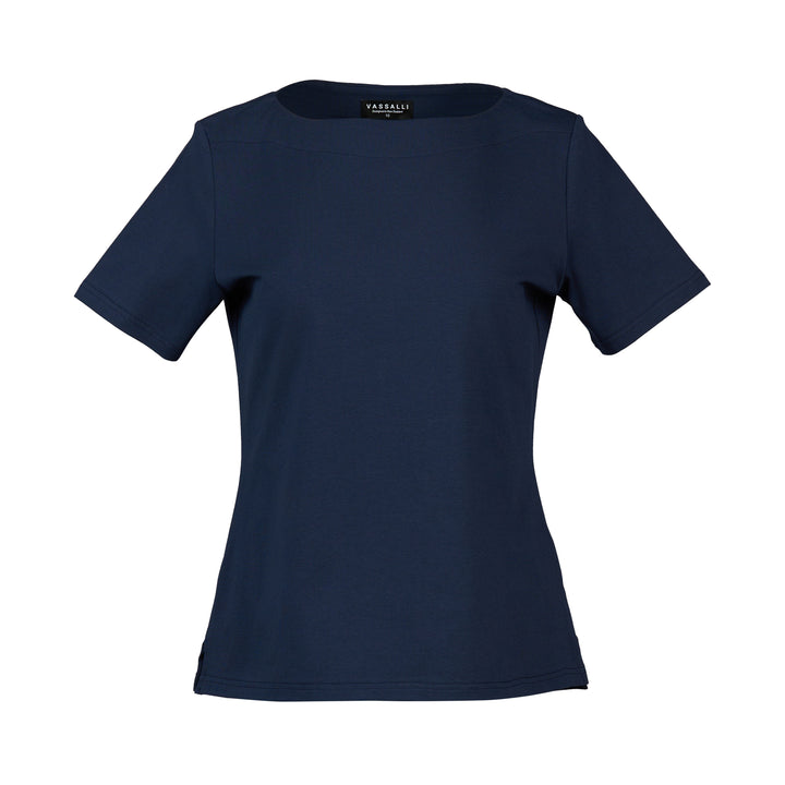 4489 Boat Neck Top - Ink - Vassalli