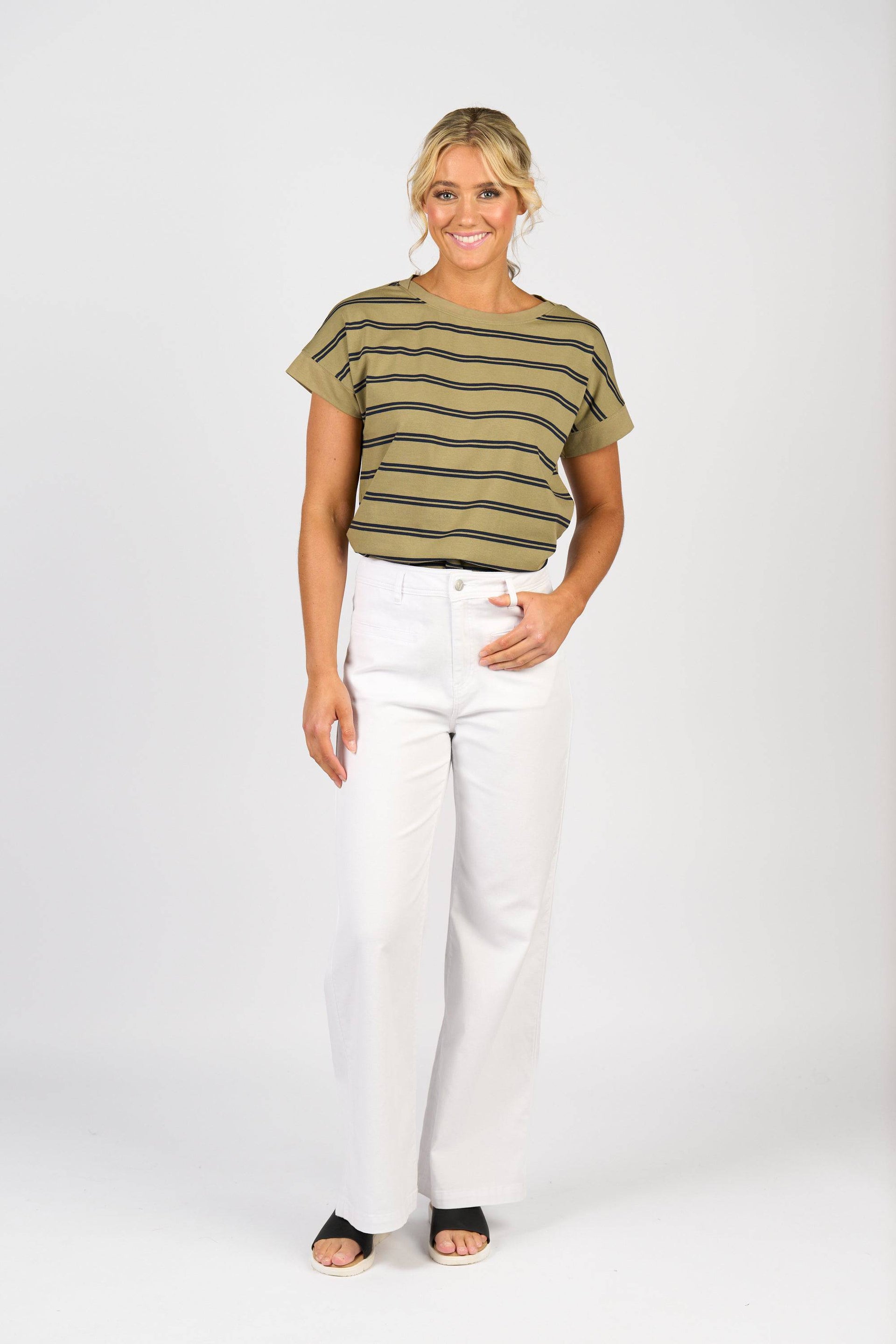 5015 Peace Jean - White Denim - Vassalli