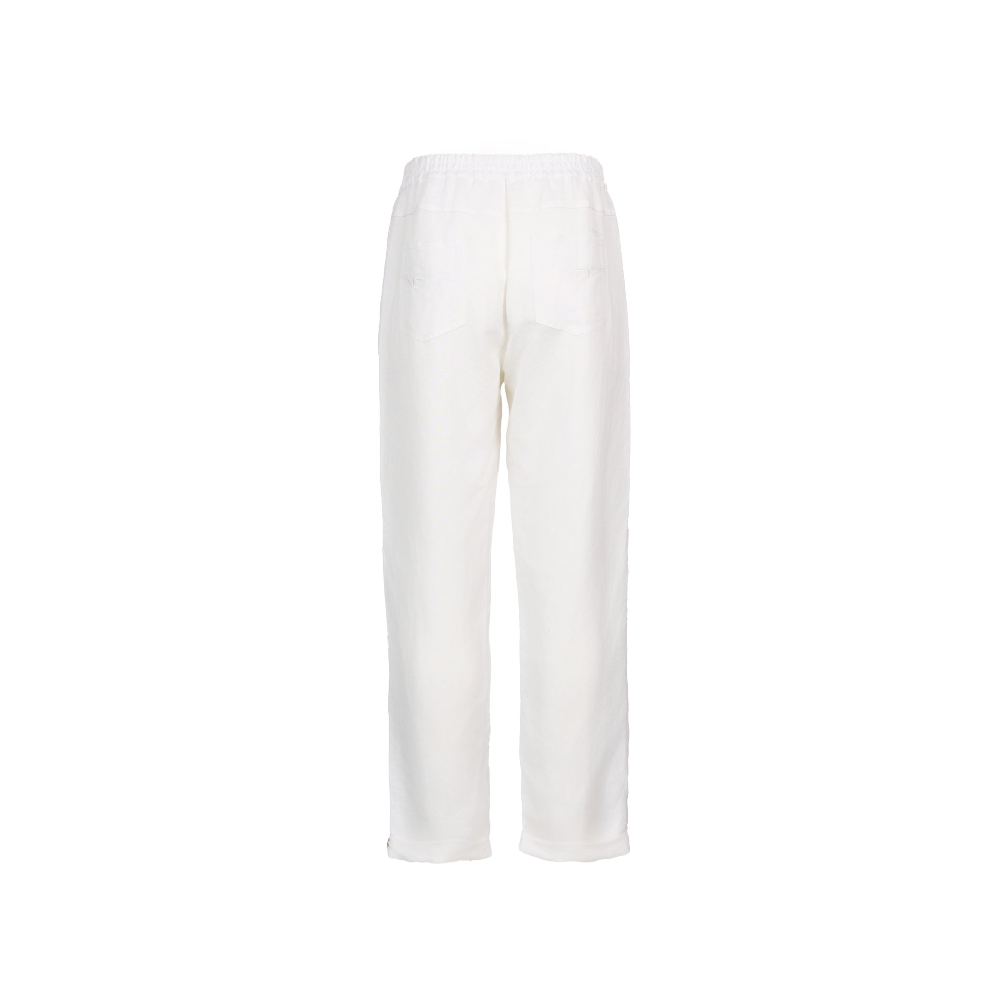 5016 Ankle Grazer Pant - White - Vassalli