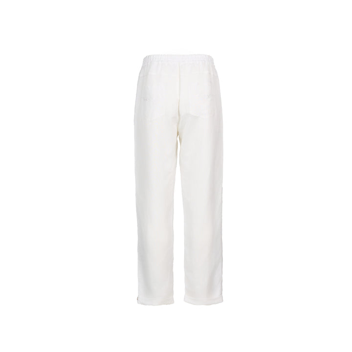 5016 Ankle Grazer Pant - White - Vassalli