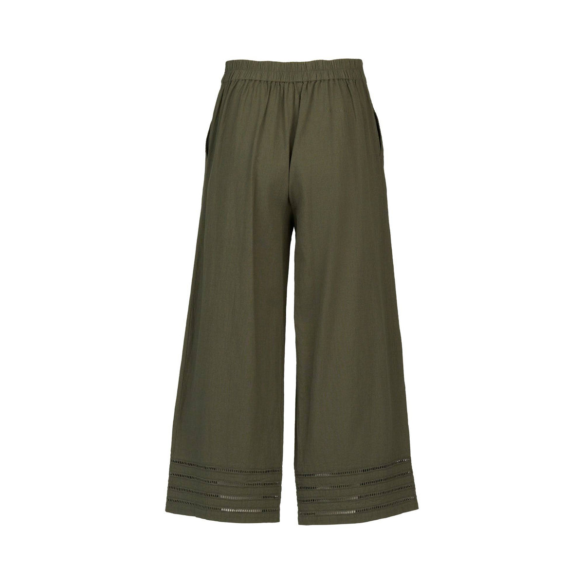 Wide Leg 7/8 Pant - Olive