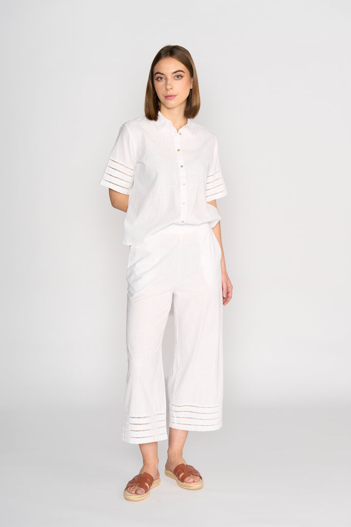 5032 7/8 Pant - White - Vassalli