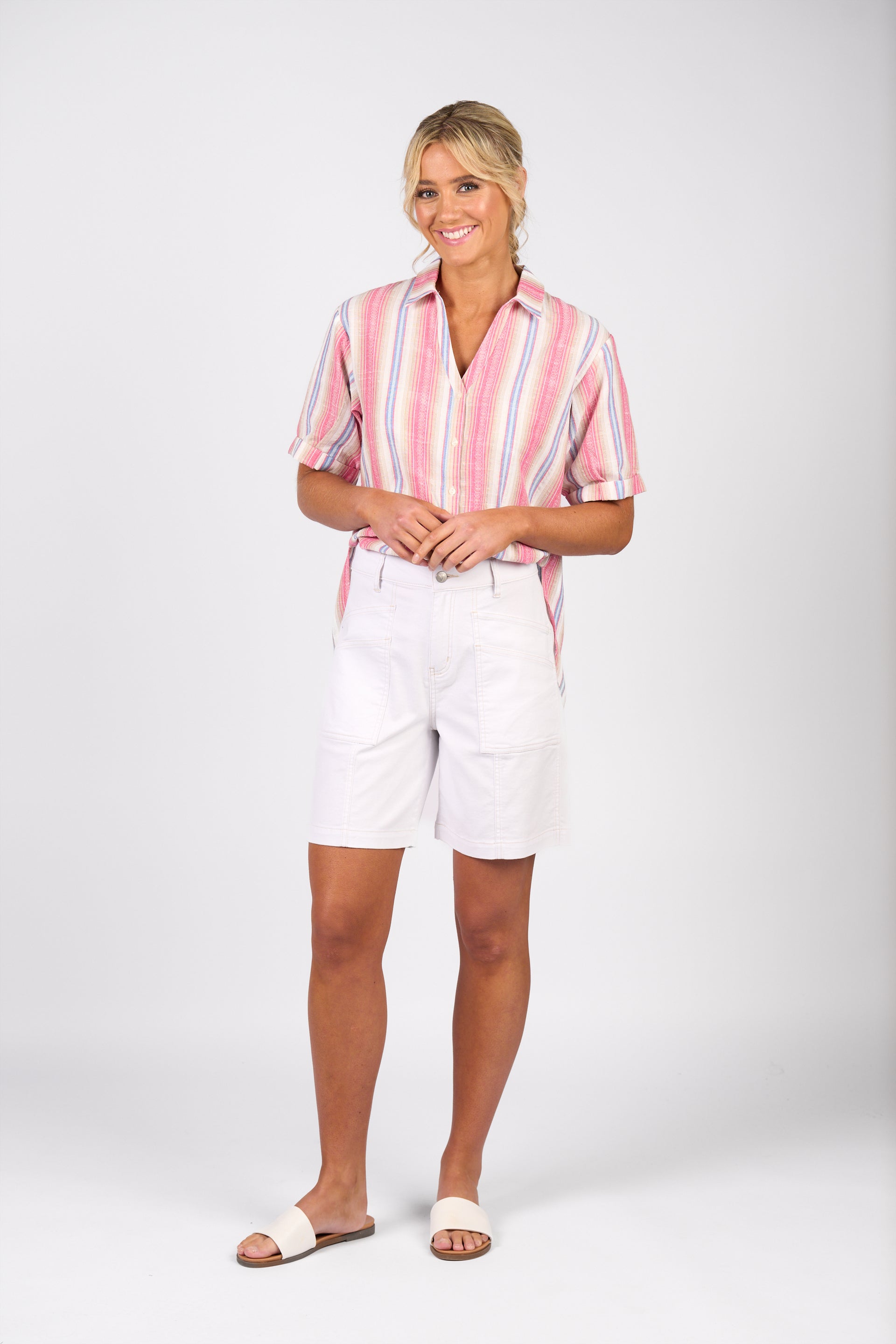 5033 Shorts - White Denim - Vassalli