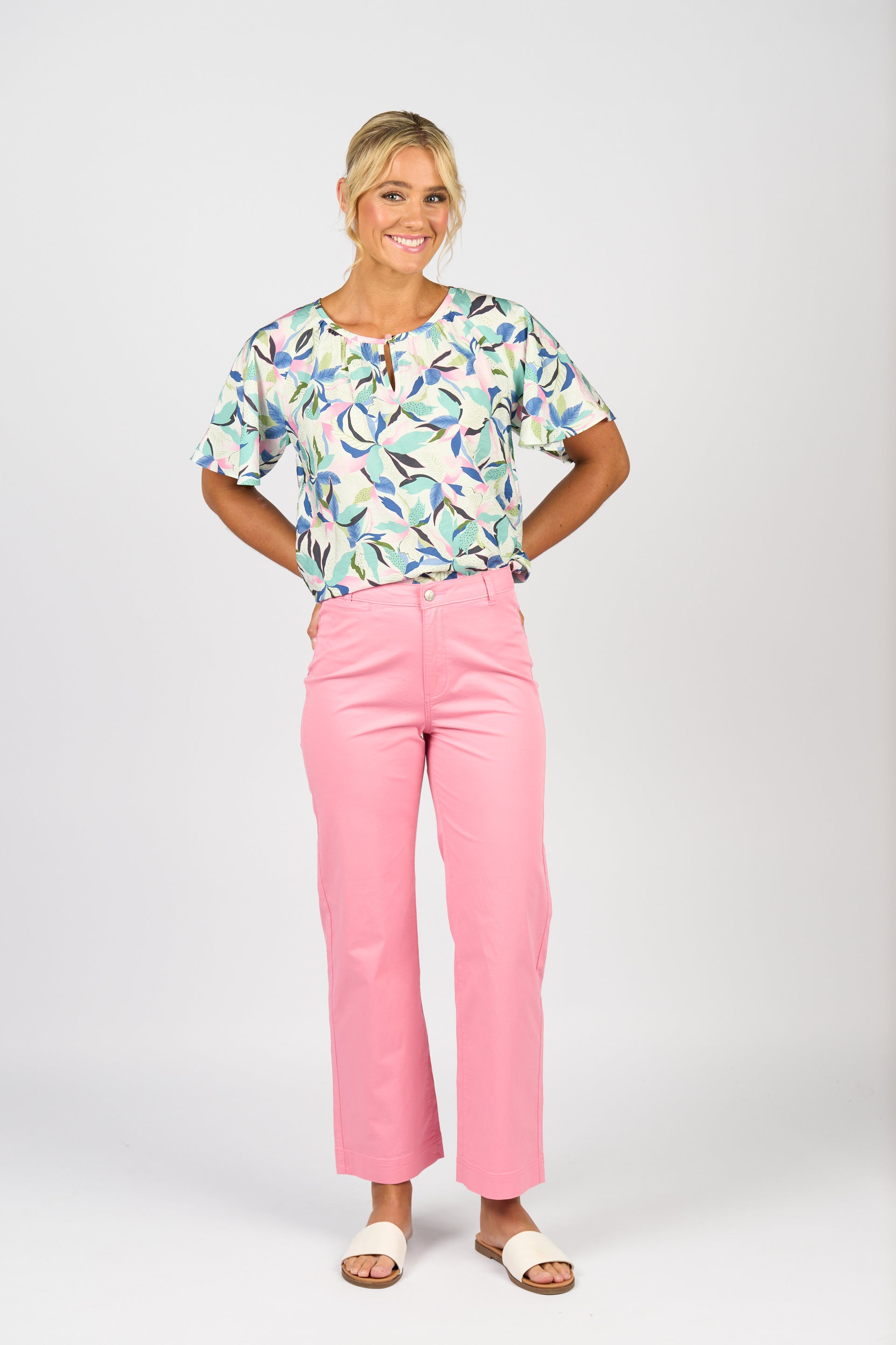 5039 Wide Leg Jean - Jam - Vassalli