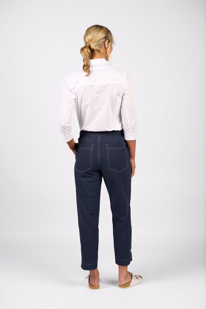 5040 Ankle Grazer Pant - Ink - Vassalli