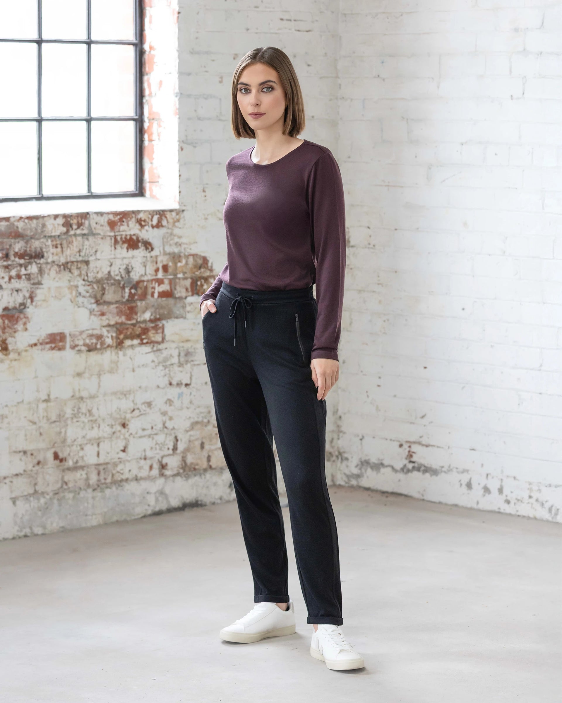 Walker Merino Pant - Black