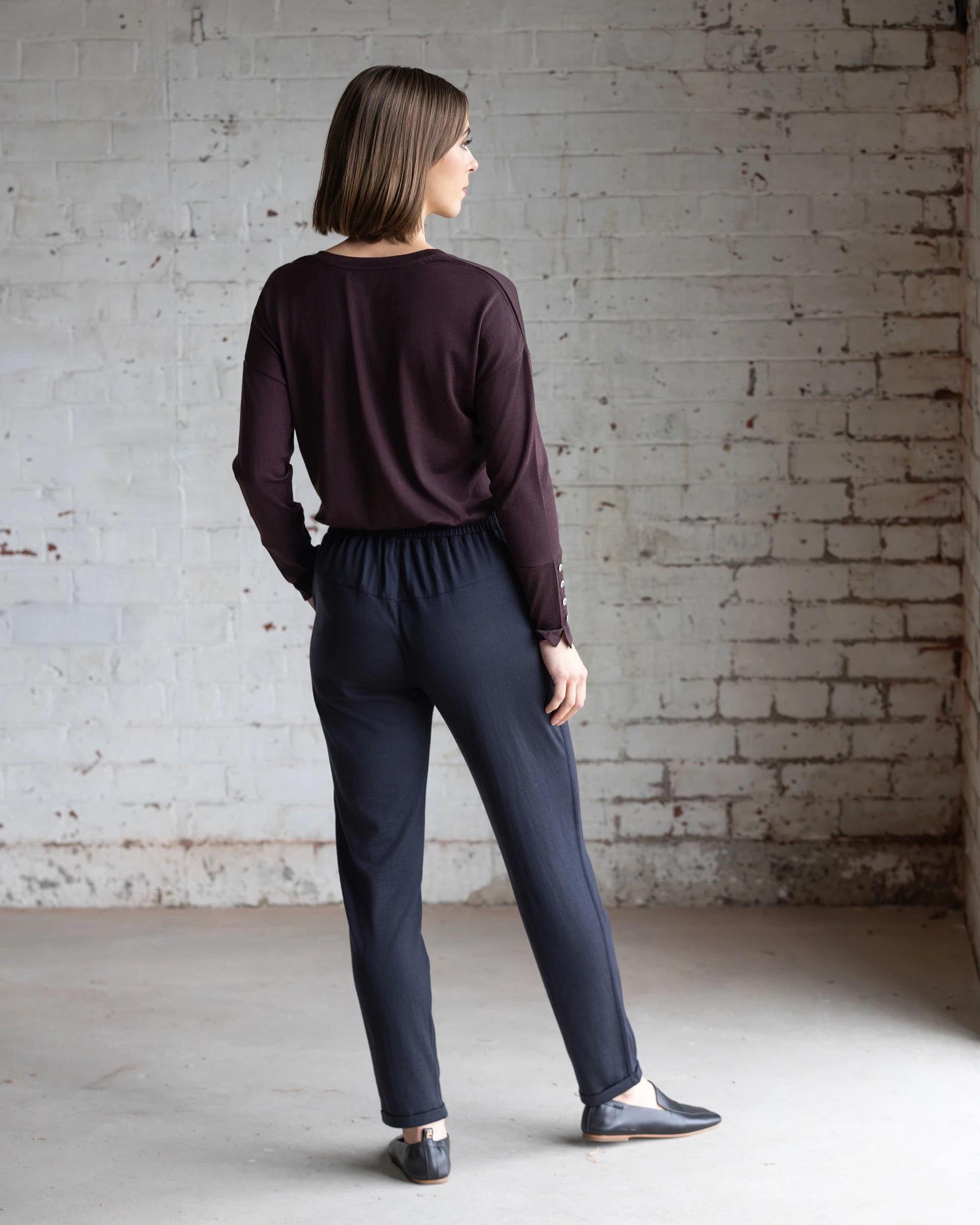 Walker Merino Pant - Midnight