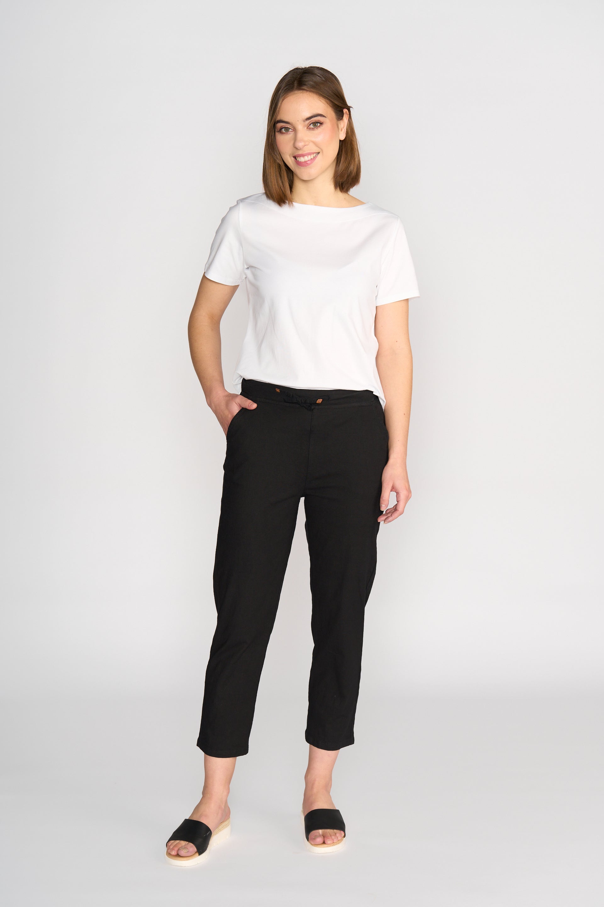 5791A 7/8 Pants - Black - Vassalli
