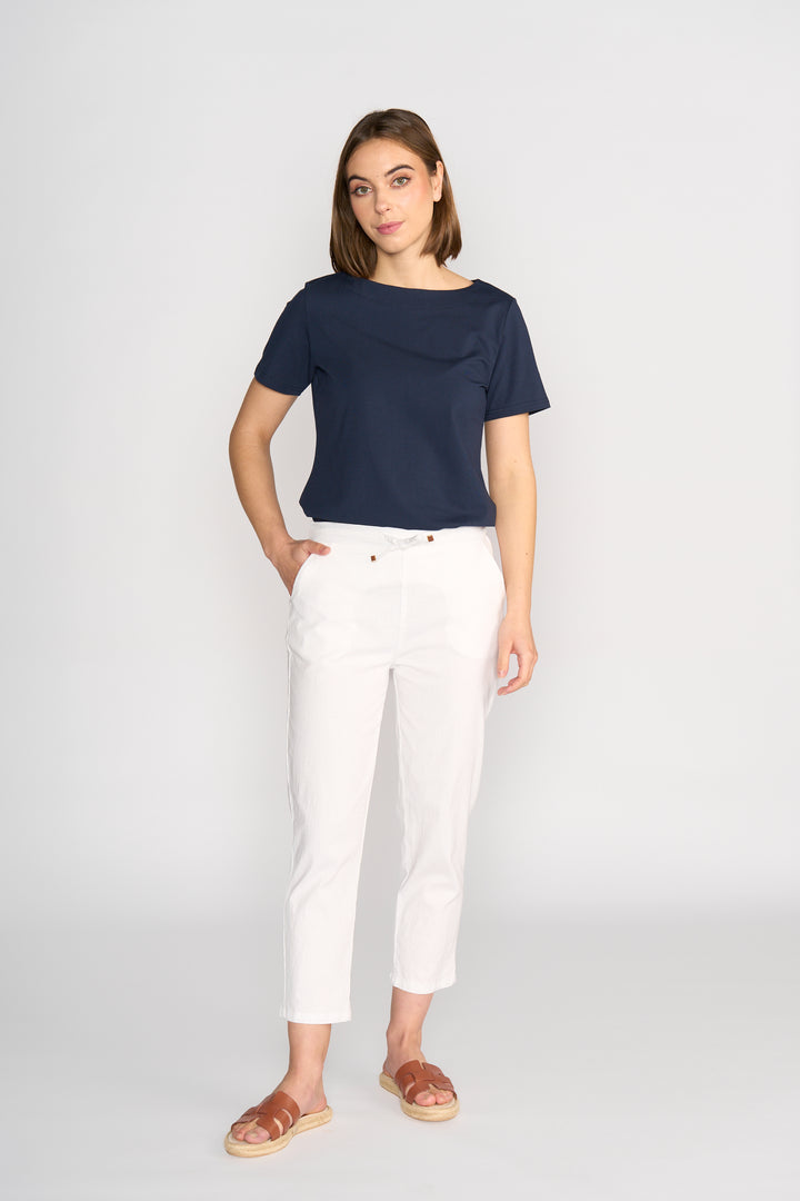 5791A 7/8 Pants - White - Vassalli