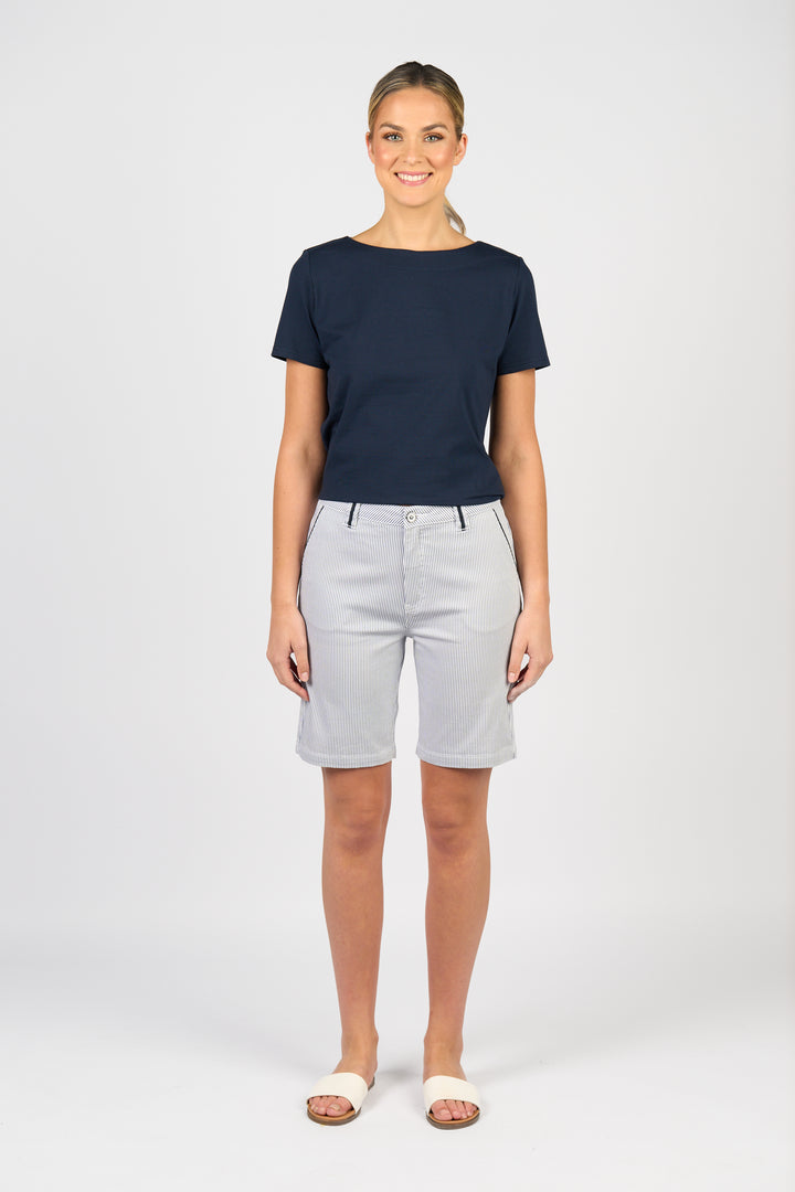 5998 Shorts - Ink/White Stripe - Vassalli