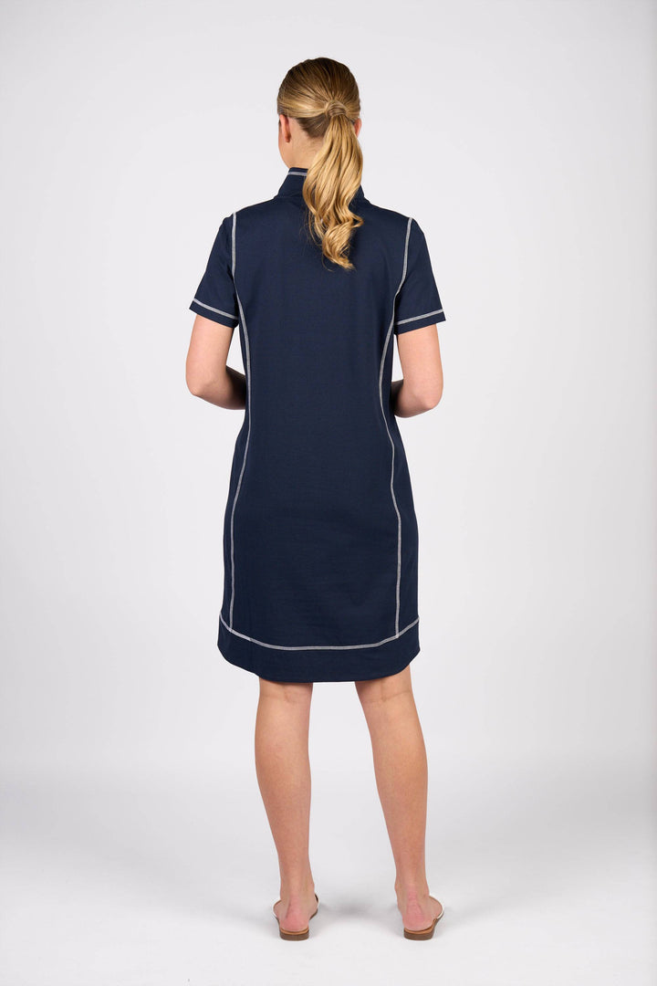 6104 Knit Dress - Ink - Vassalli