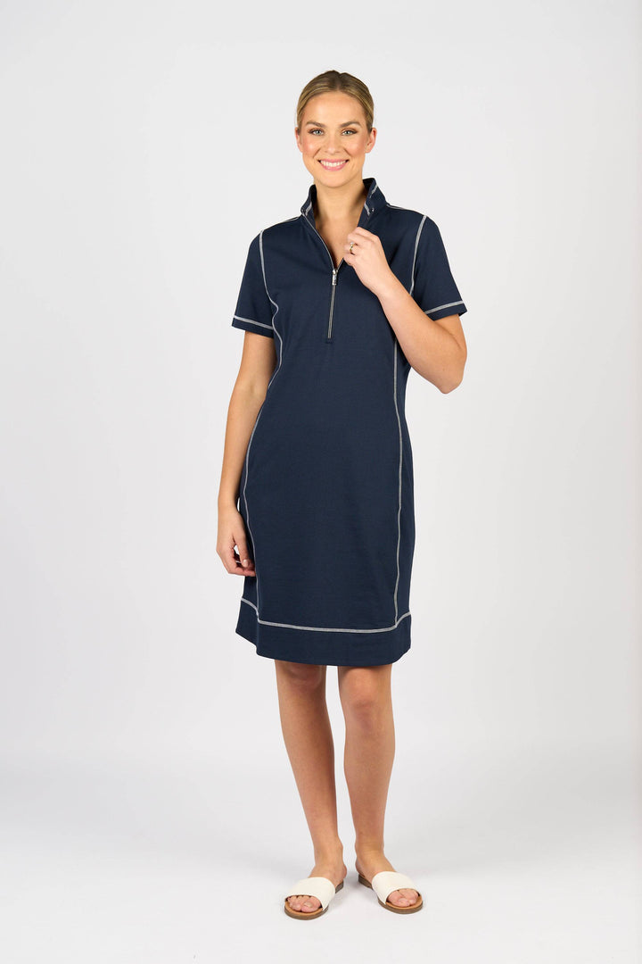 6104 Knit Dress - Ink - Vassalli