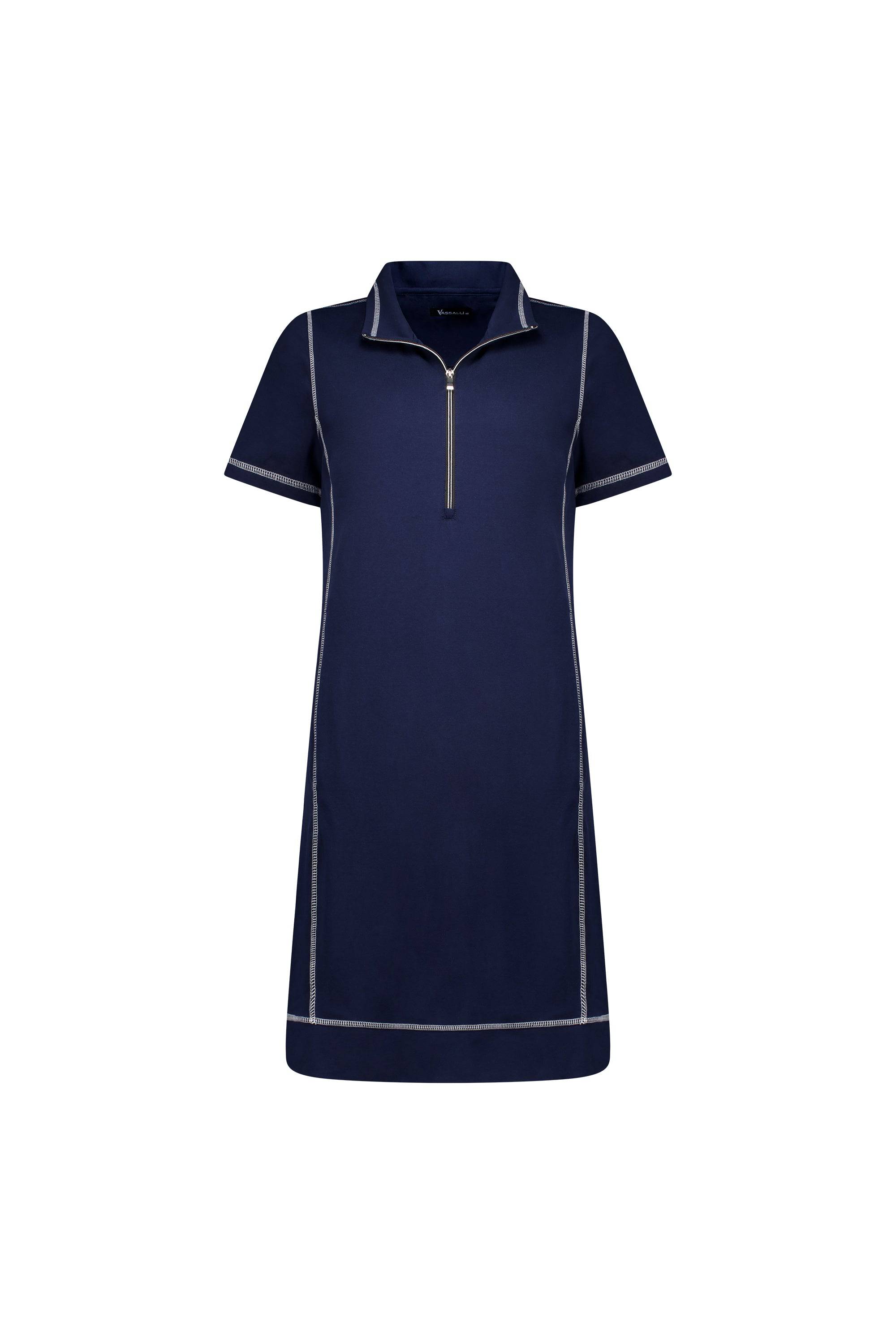 6104 Knit Dress - Ink - Vassalli