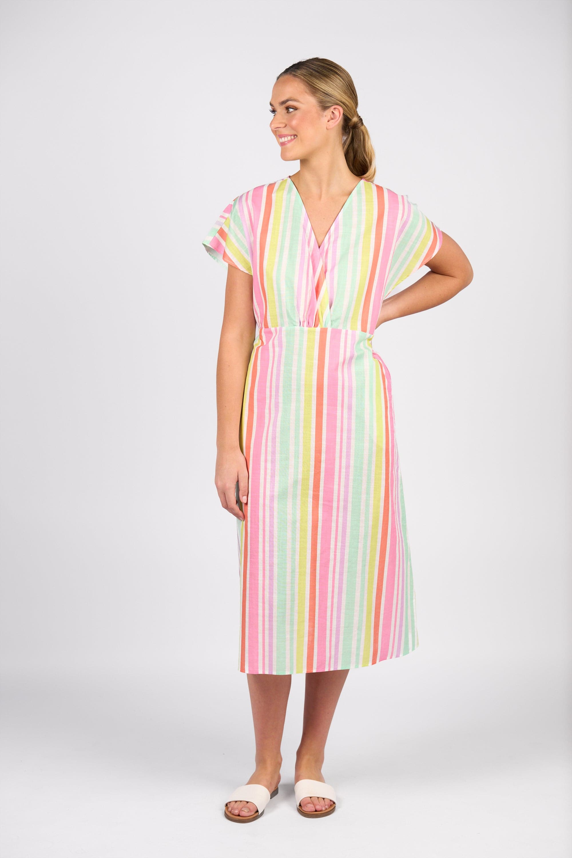 Drop Shoulder Dress - Cabana