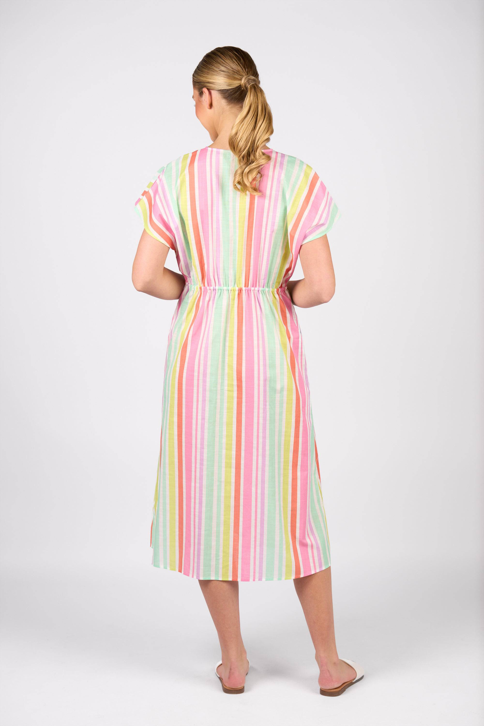 Drop Shoulder Dress - Cabana