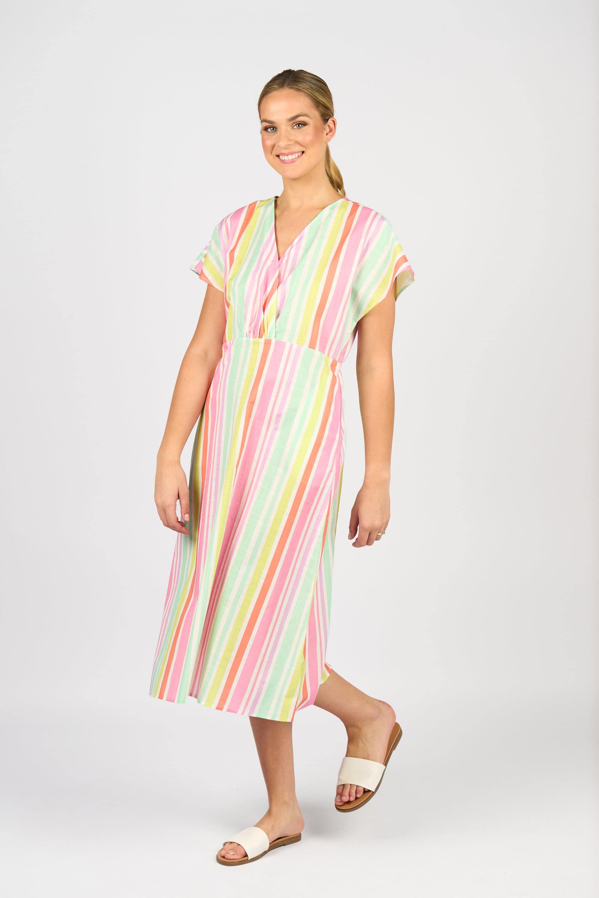 Drop Shoulder Dress - Cabana