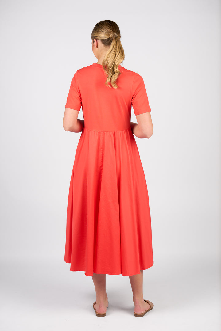 6117 T-Shirt Dress - Aperol - Vassalli