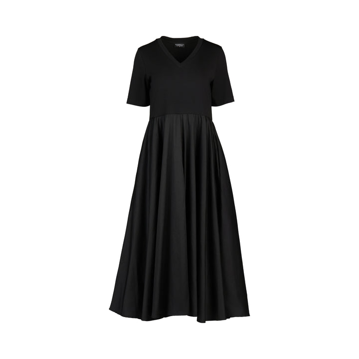 6117 T-Shirt Dress - Black - Vassalli
