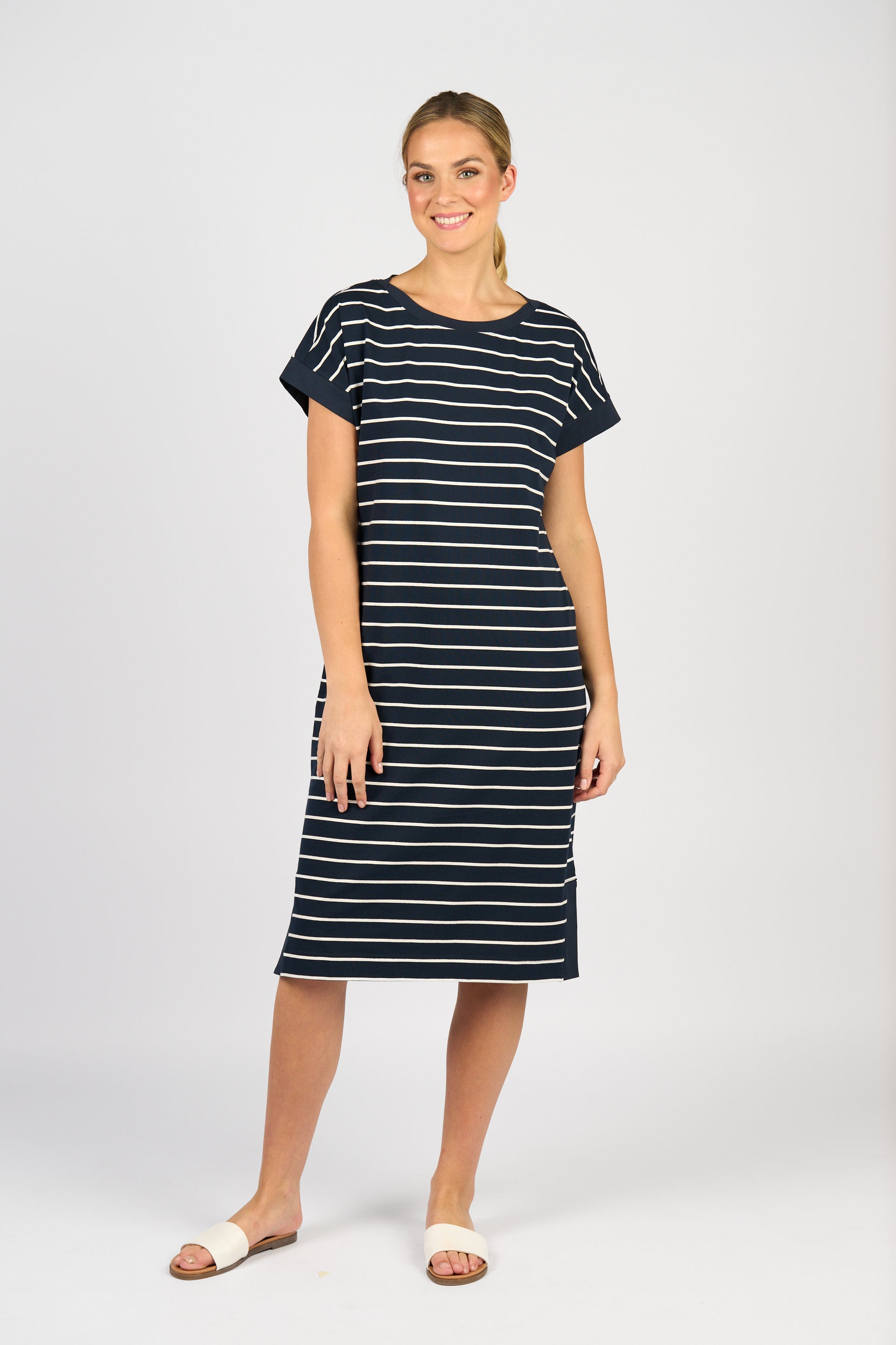 6120 Dress - Ink Stripe - Vassalli