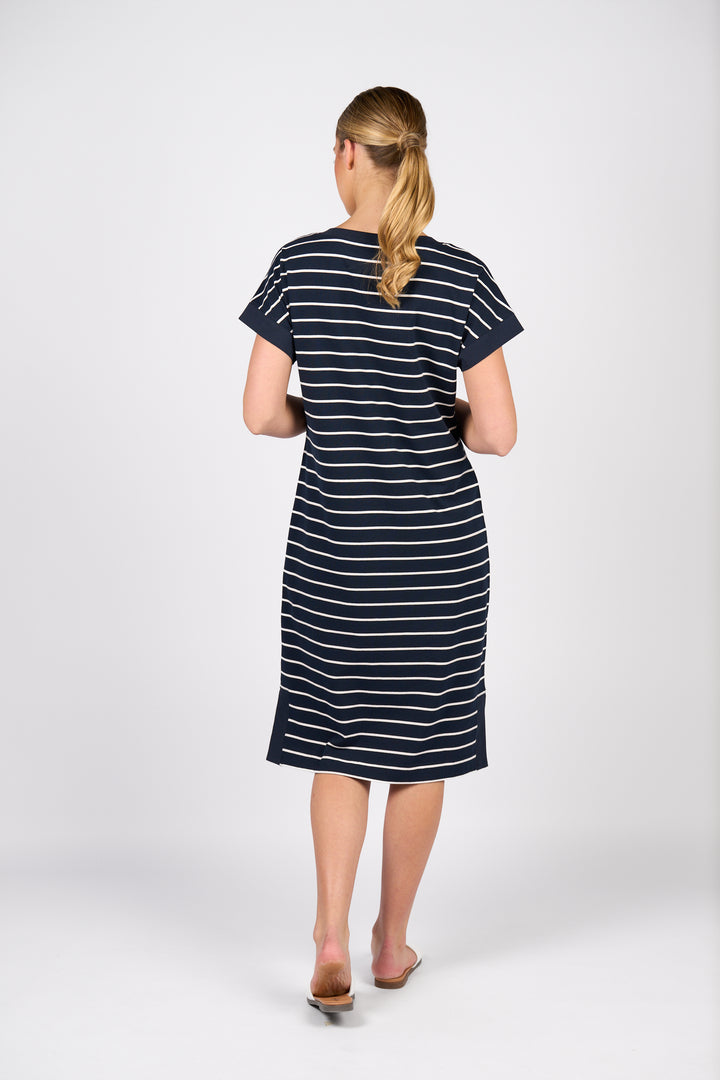 6120 Dress - Ink Stripe - Vassalli