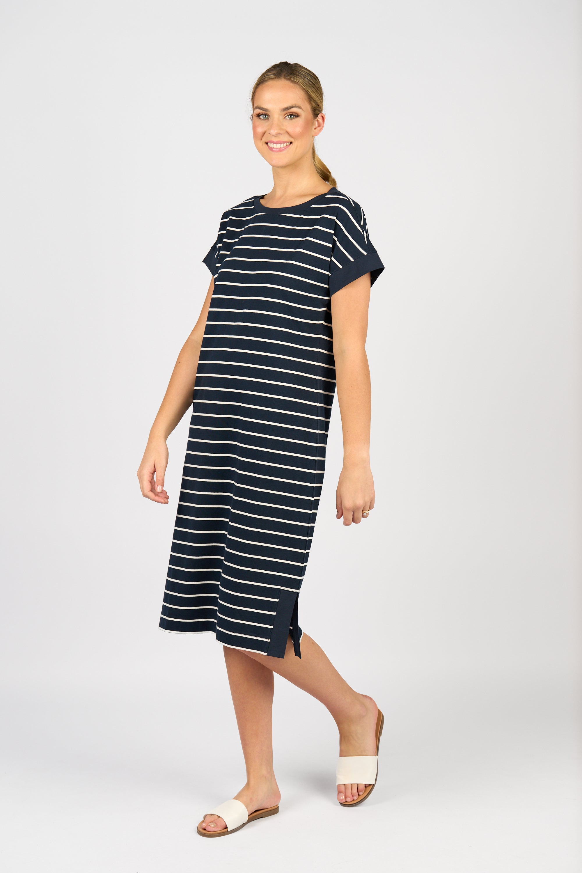 6120 Dress - Ink Stripe - Vassalli