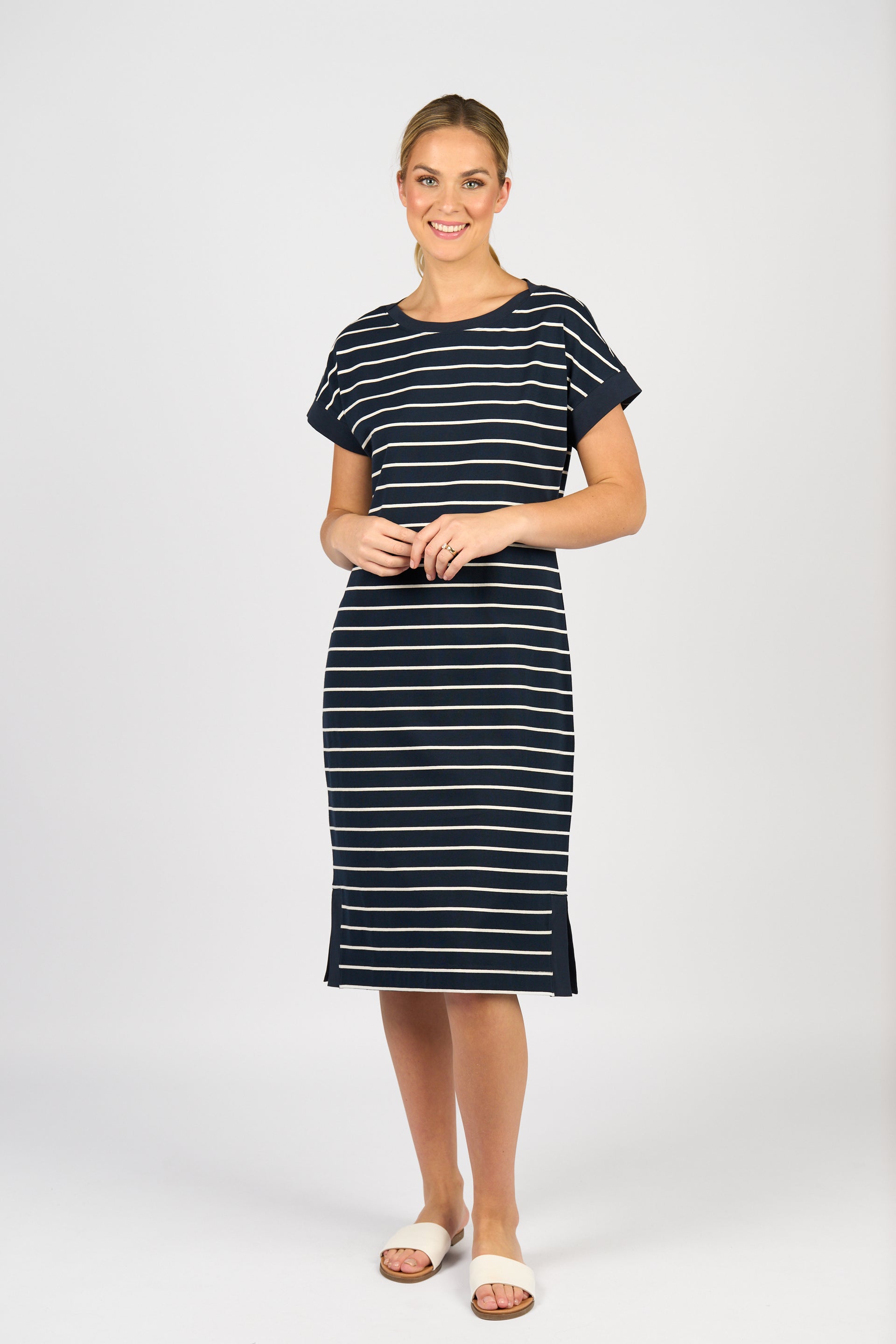 6120 Dress - Ink Stripe - Vassalli