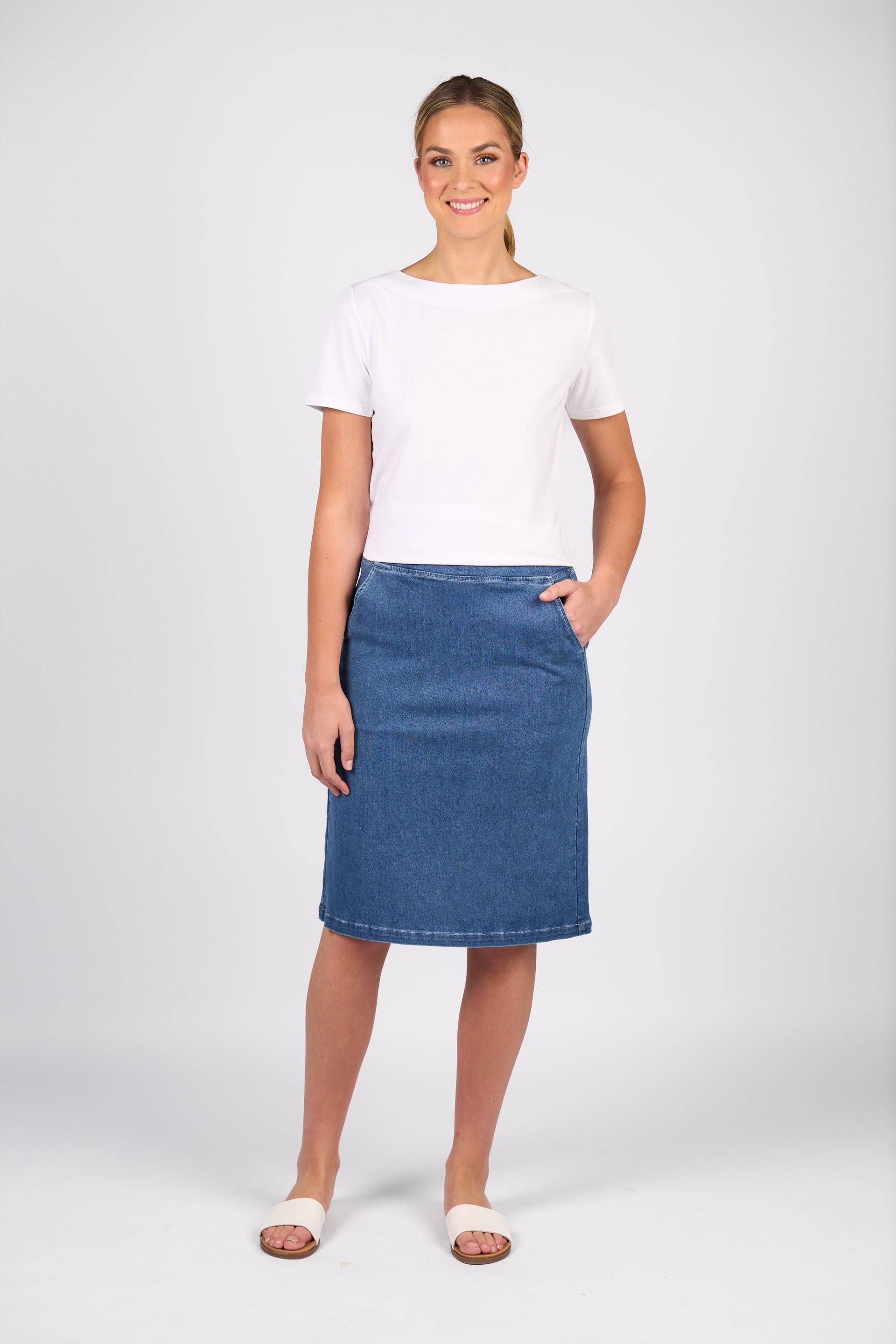 7066 Skirt - Blue Hue - Vassalli