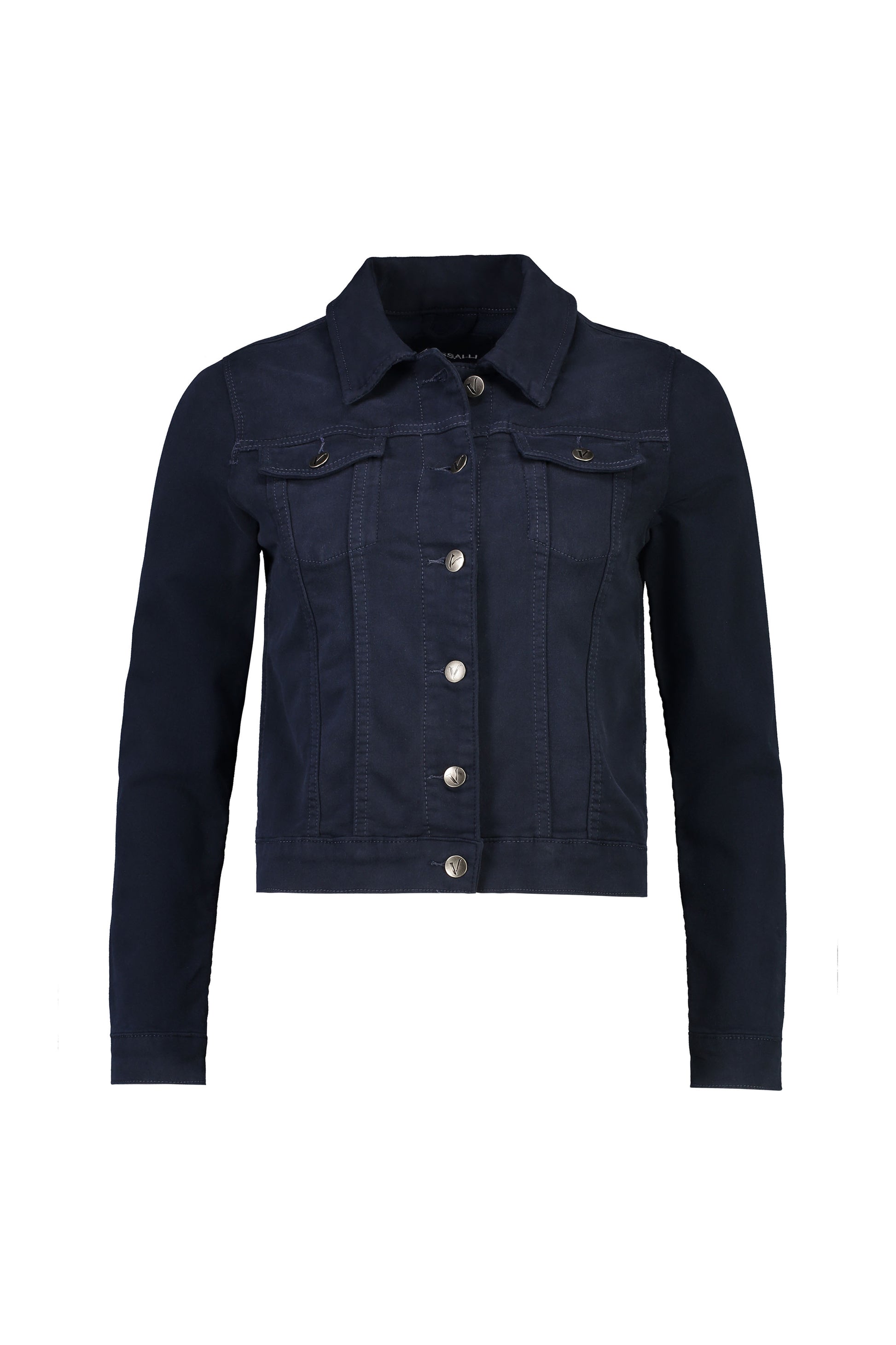 2053K Carbon - Knit Denim Button Up Jacket - Vassalli