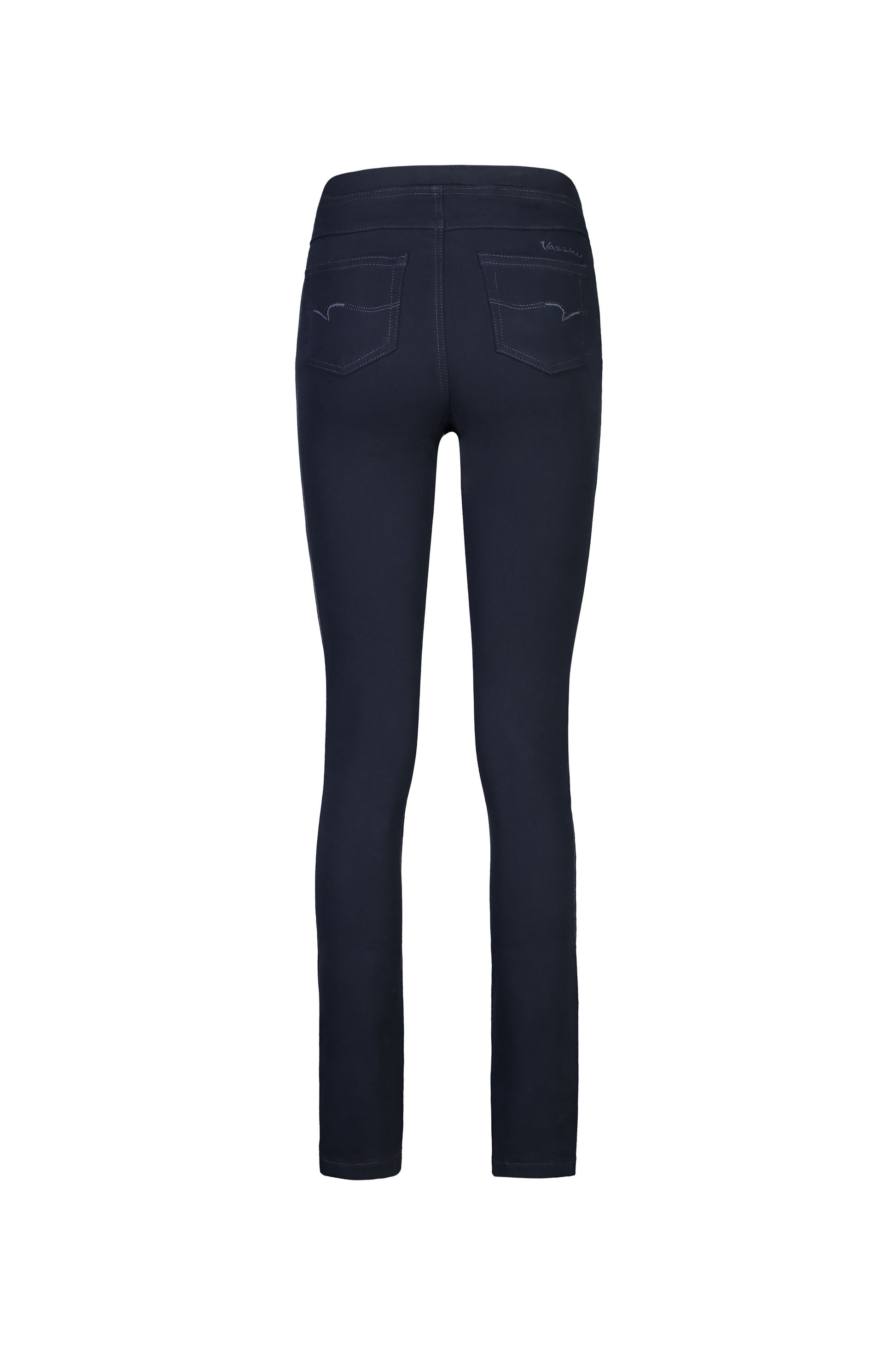 234K Carbon - Slim Leg Full Length Knit Denim Pull On - Vassalli